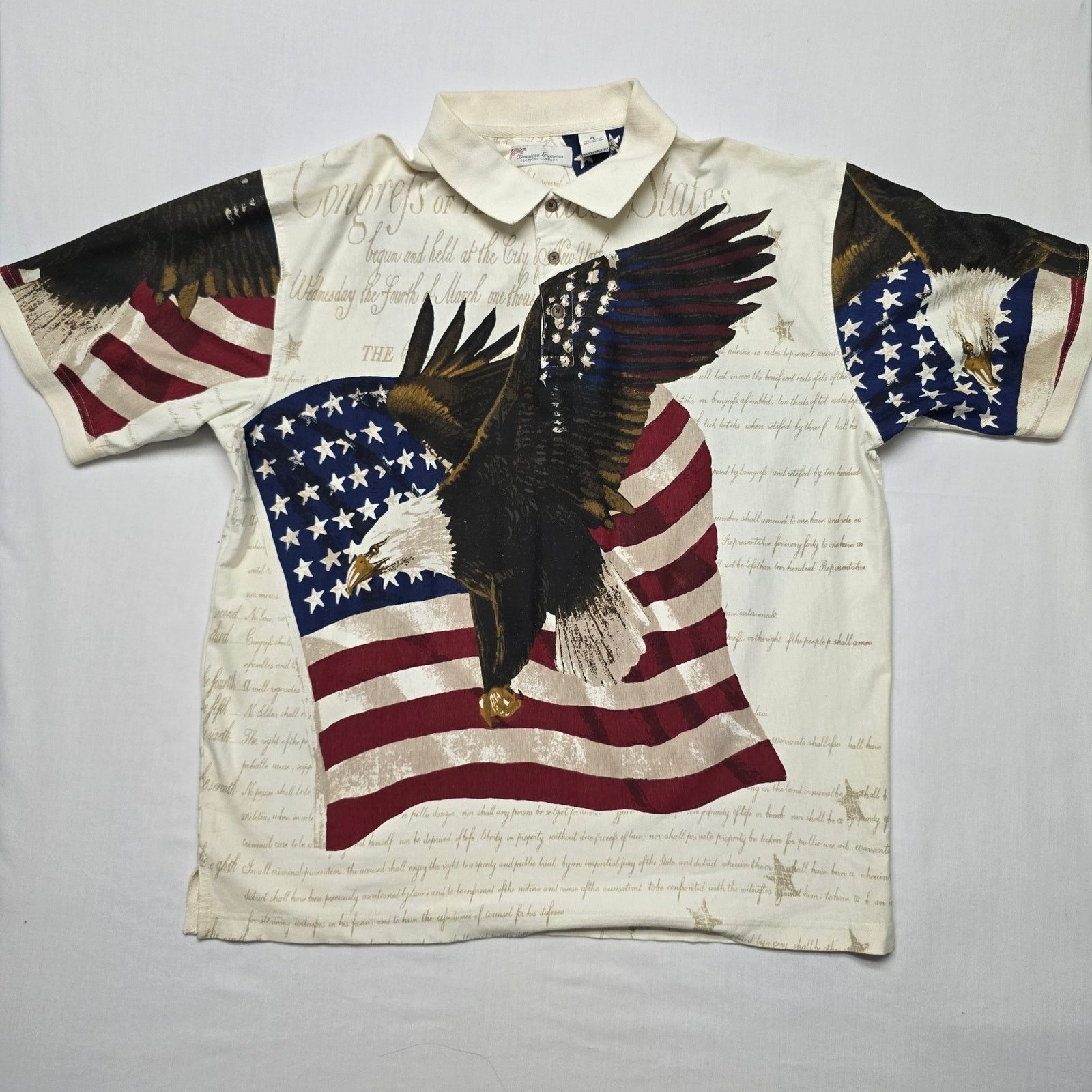Other American Flag Polo Shirt Large Flag We The People Polo USA Size US XL / EU 56 / 4 - 1 Thumbnail