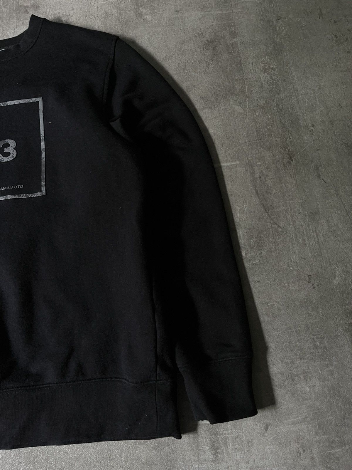 Adidas Y-3 Yohji Yamamoto Adidas black sweatshirt big logo Size US M / EU 48-50 / 2 - 4 Thumbnail