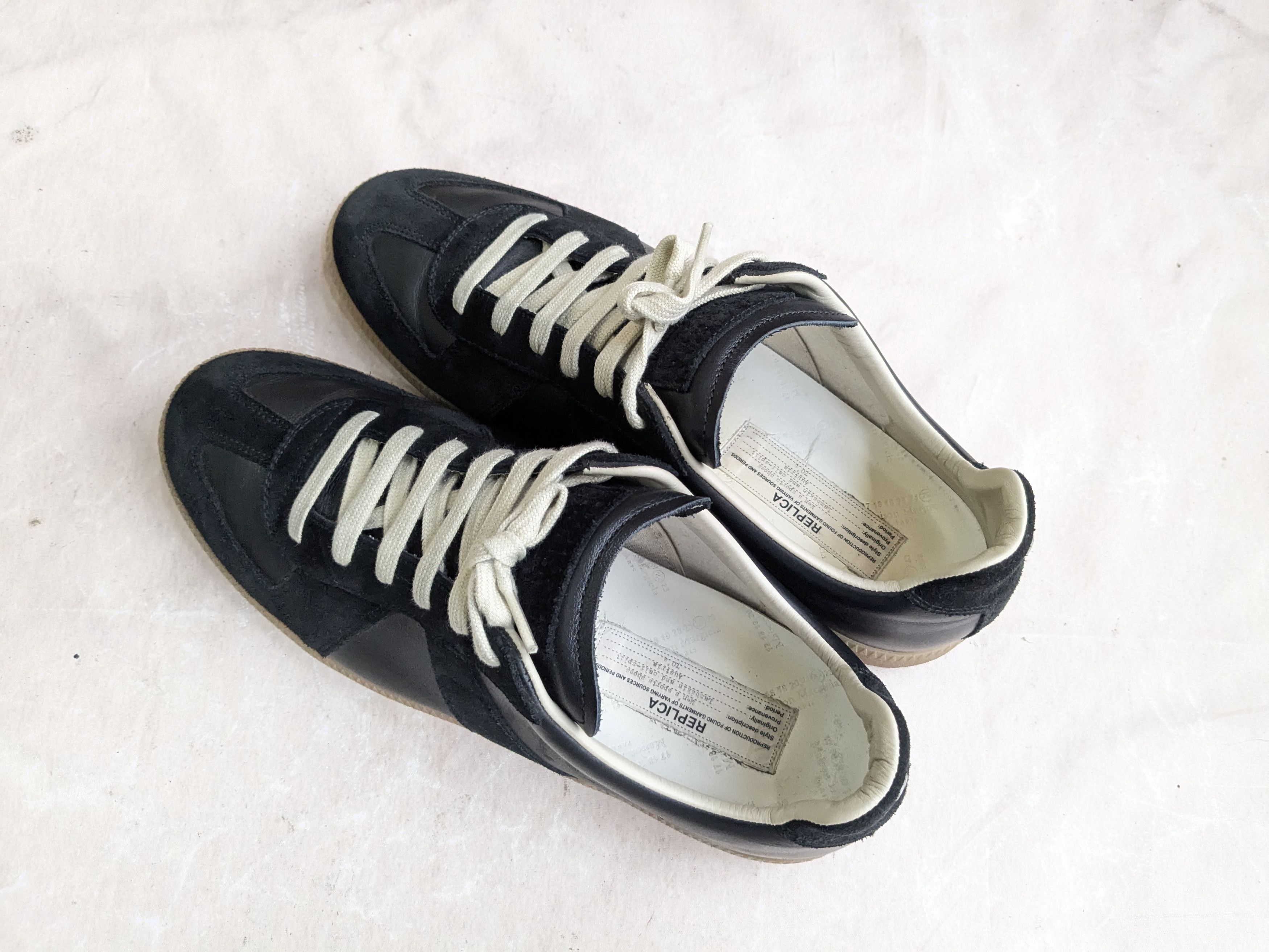 Maison Margiela Maison Margiela GAT Replica Black 12 45 Gum Low Size US 12 / EU 45 - 12 Thumbnail
