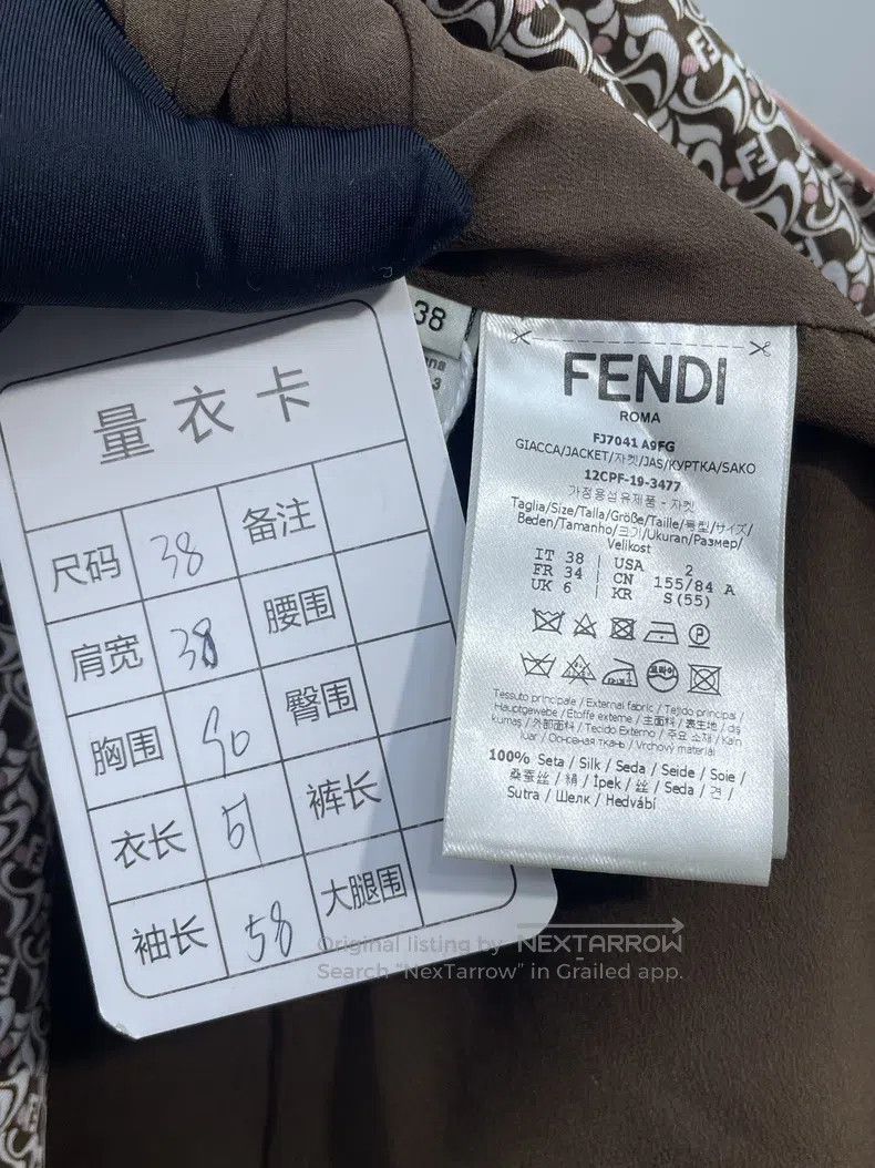 Fendi Fendi Logo-Embellished Blazer Jacket Size XS / US 0-2 / IT 36-38 - 3 Thumbnail