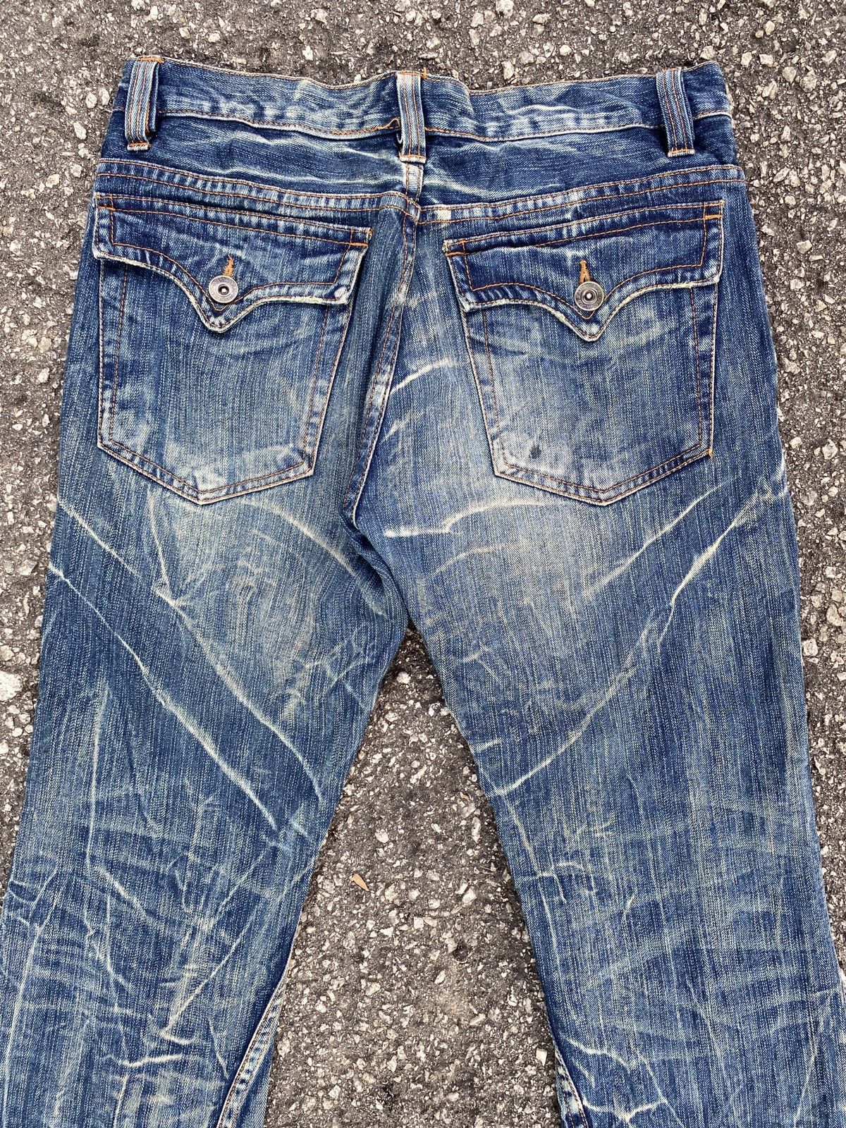 If Six Was Nine × Tornado Mart 2000s Nylaus Crew Claws Mark Design Flare Denim Size US 31 - 10 Thumbnail