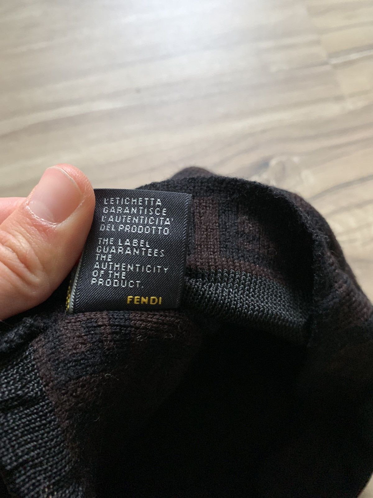 Fendi 2000s Fendi Hat, Brown black, Wool Size ONE SIZE - 8 Thumbnail