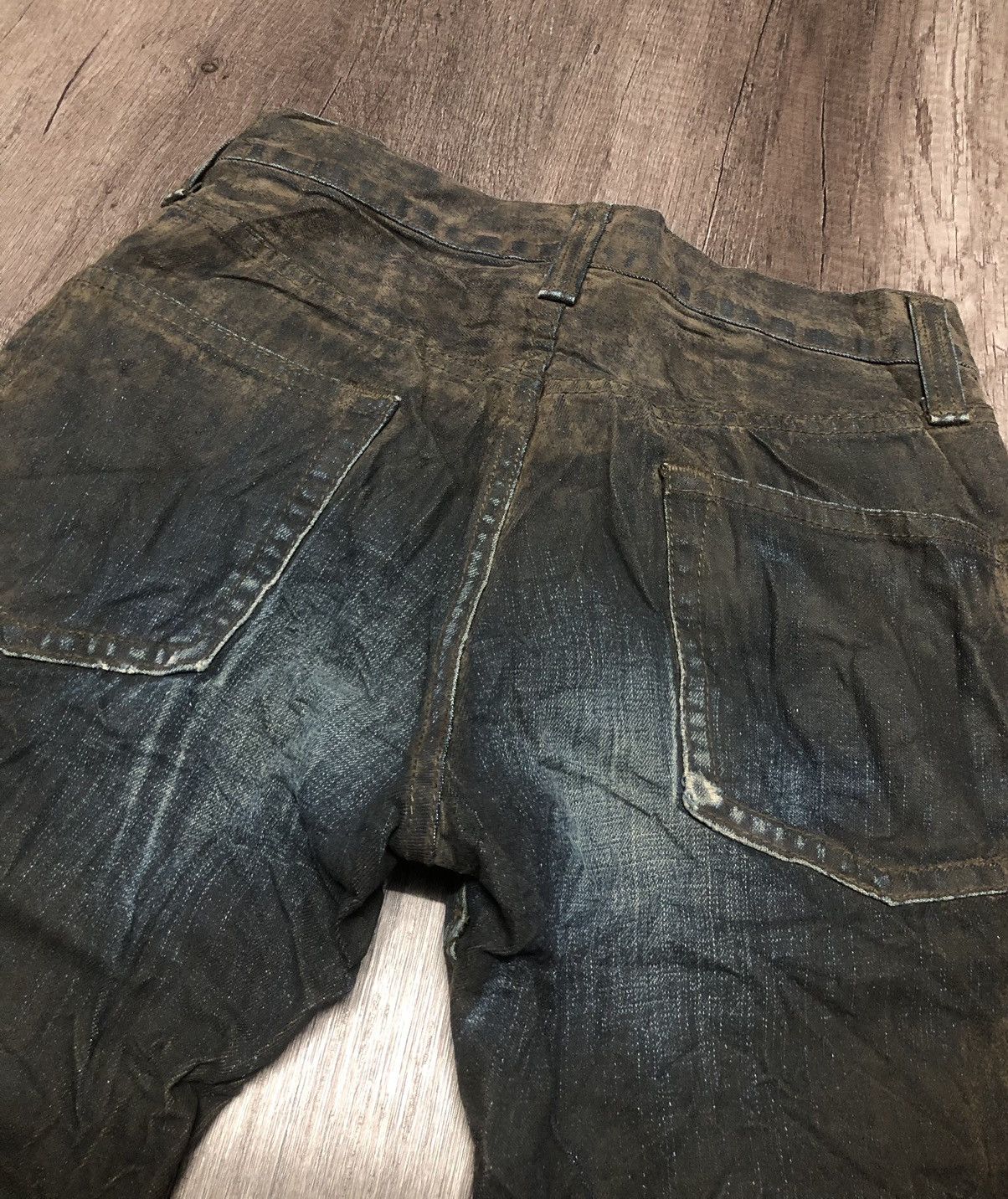 Le Grande Bleu (L.G.B.) Vintage Modern Blue Way Black Gold Rare Denim Jeans Unisex Size US 28 / EU 44 - 14 Thumbnail
