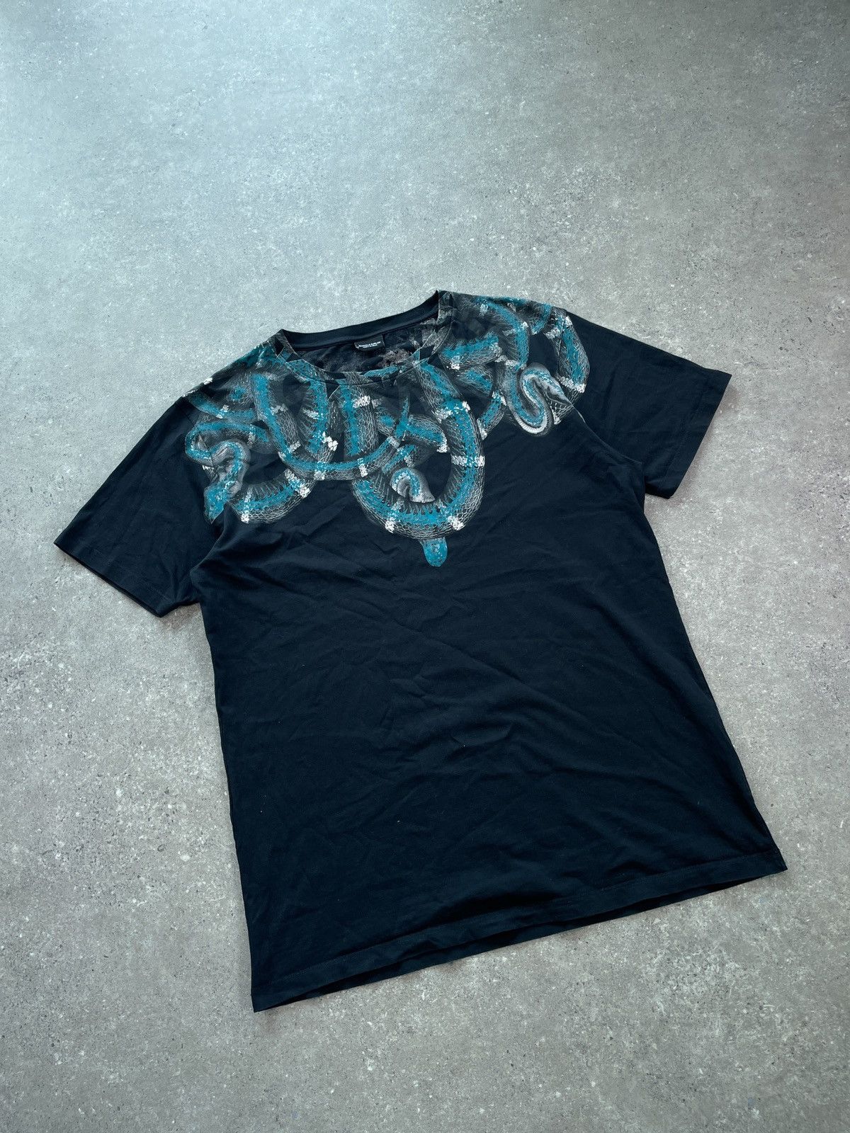 Snake Marcelo Burlon T Shirts Marcelo Burlon Snake Print T-shirt