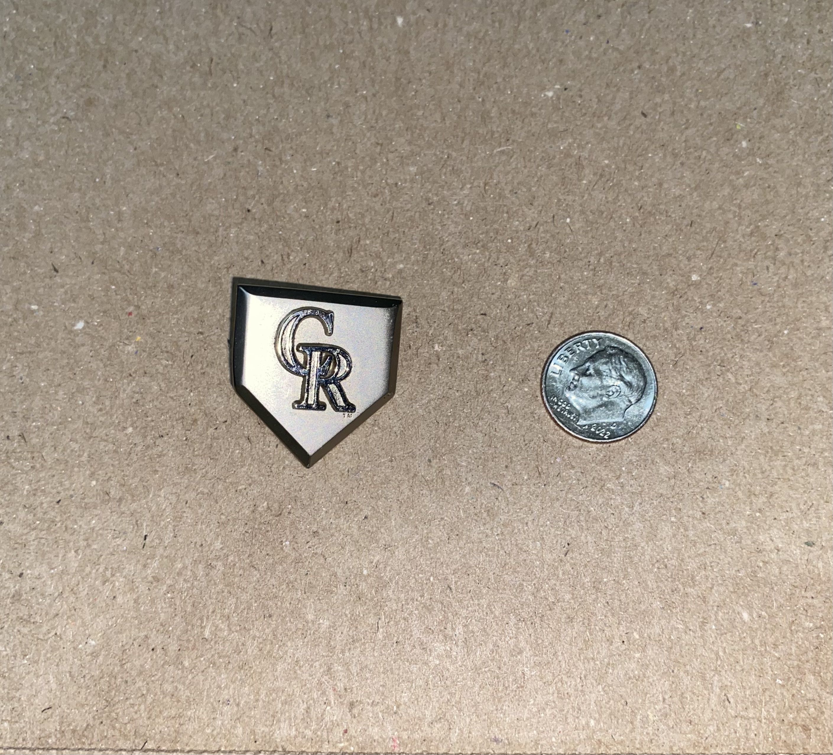 MLB Colorado Rockies Baseball Base diamond Enamel Pin Brooch MLB Size ONE SIZE - 5 Thumbnail