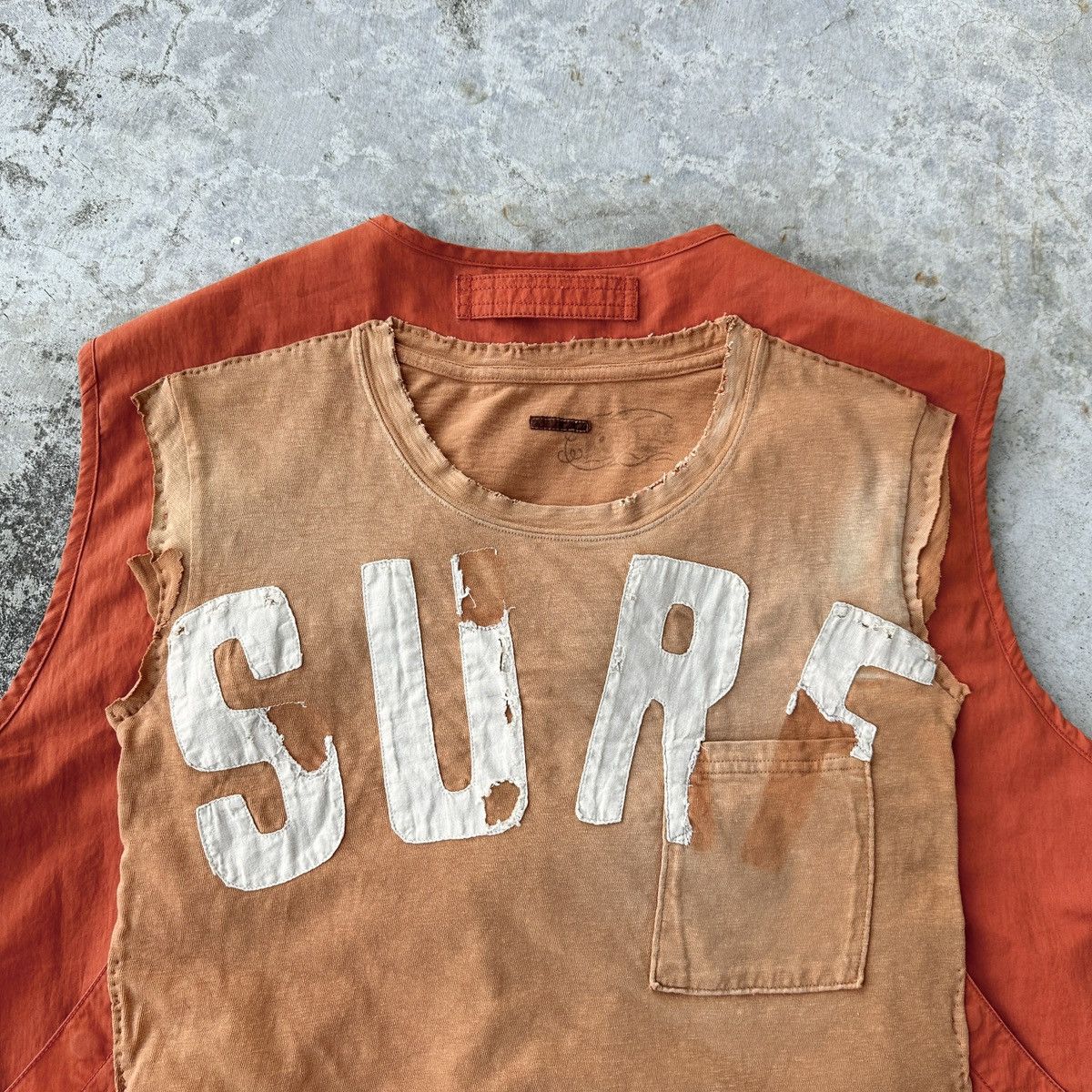 Vintage Tactical Fishing vest Surf Sunfade boro patchwork distressed Size US XL / EU 56 / 4 - 8 Thumbnail