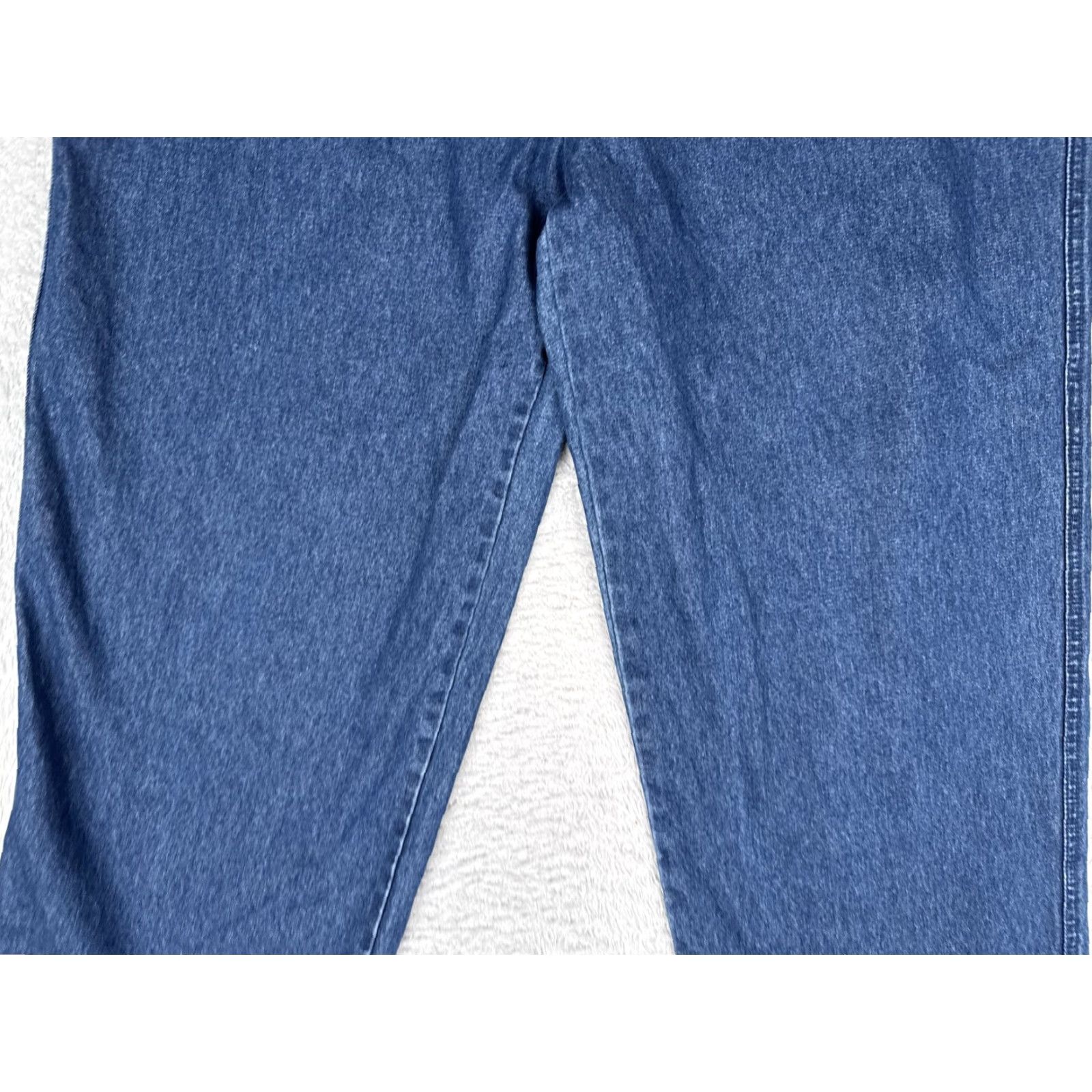 Vintage Chadwicks Jeans Womens 14 Blue Med Wash High Rise Cropped Relaxed Denim 32x25 Vintage No Size 36" / US 14 / IT 50 - 3 Thumbnail