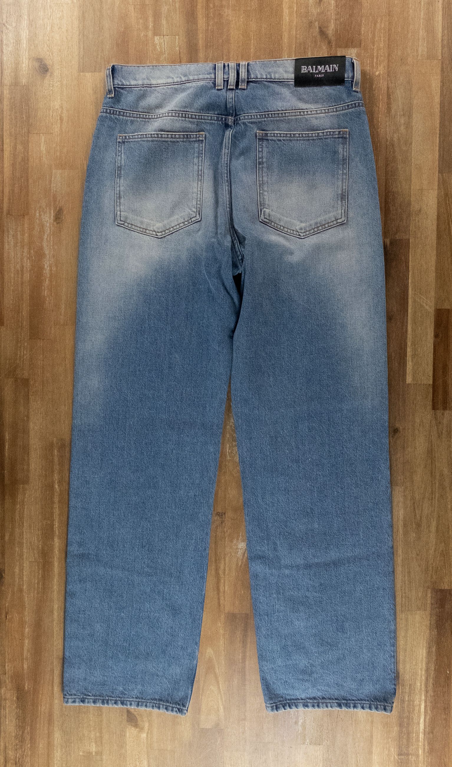 Balmain BALMAIN Paris blue mid rise flare leg jeans Size 32 Size US 32 / EU 48 - 11 Thumbnail