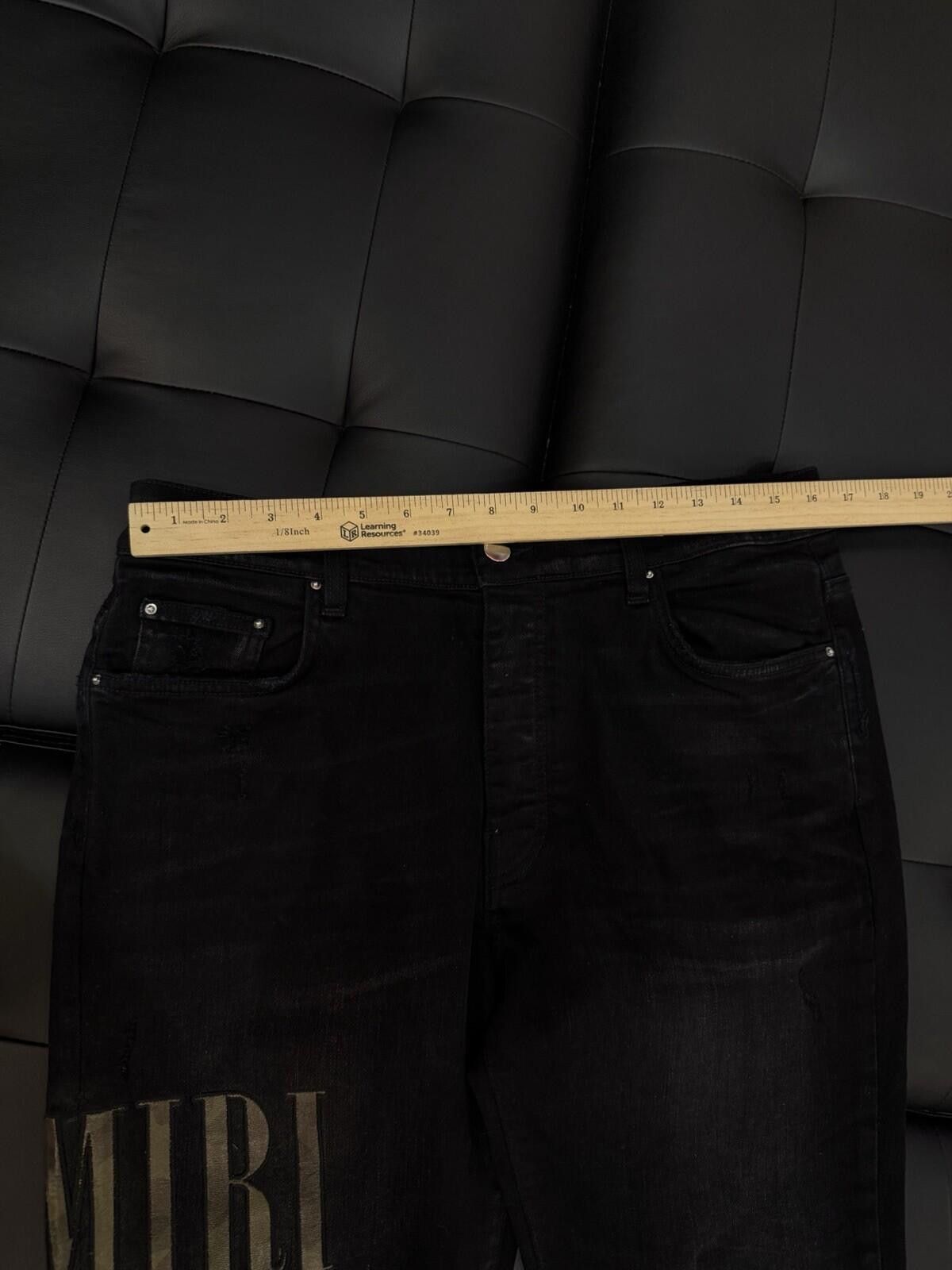 Amiri Size 36 - Amiri Black Green Jeans 100% Authentic Size US 36 / EU 52 - 12 Thumbnail