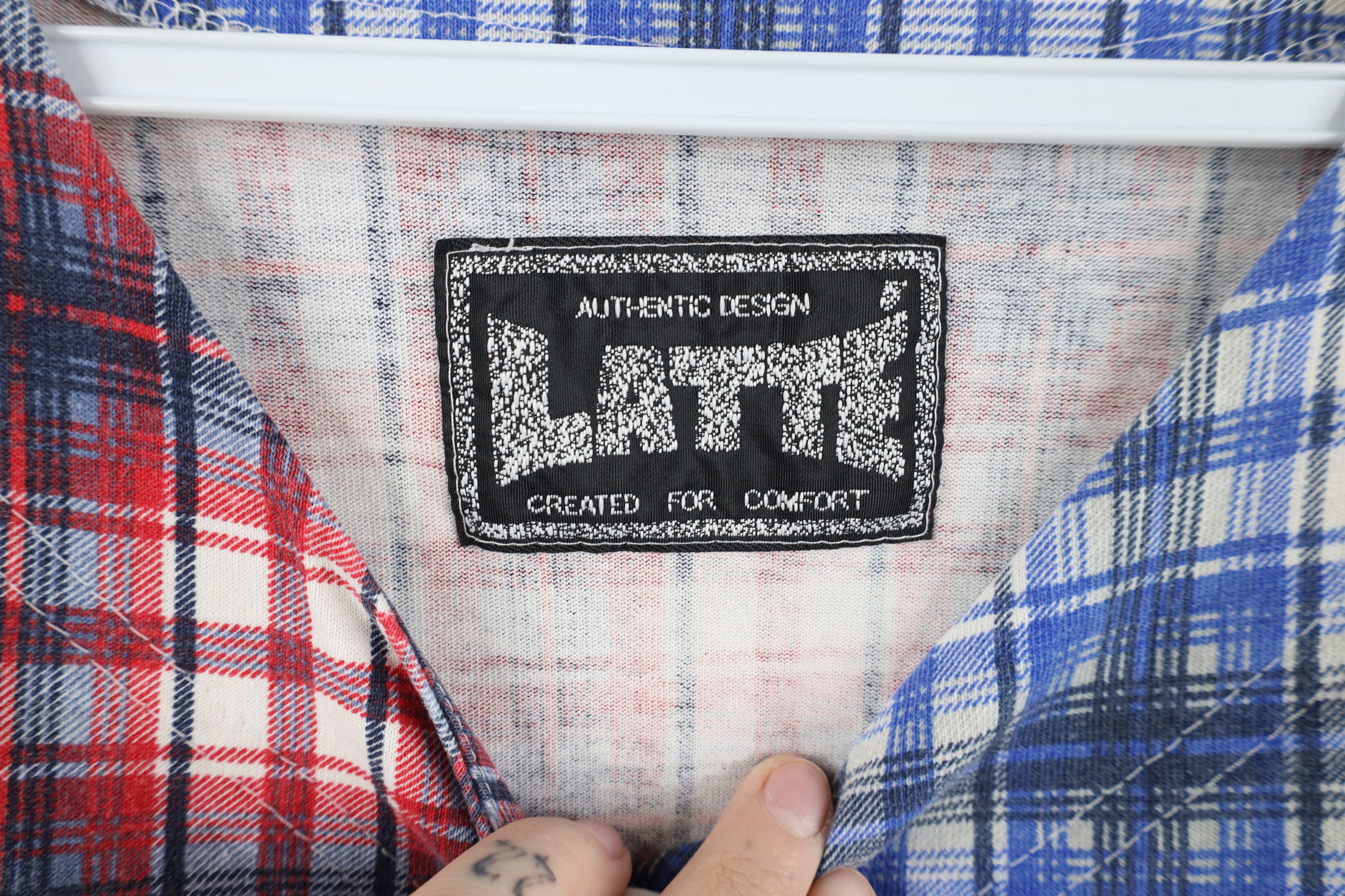 Vintage Vintage 90s Streetwear Faded Flannel Baseball Jersey Plaid Size XL / US 12-14 / IT 48-50 - 10 Thumbnail