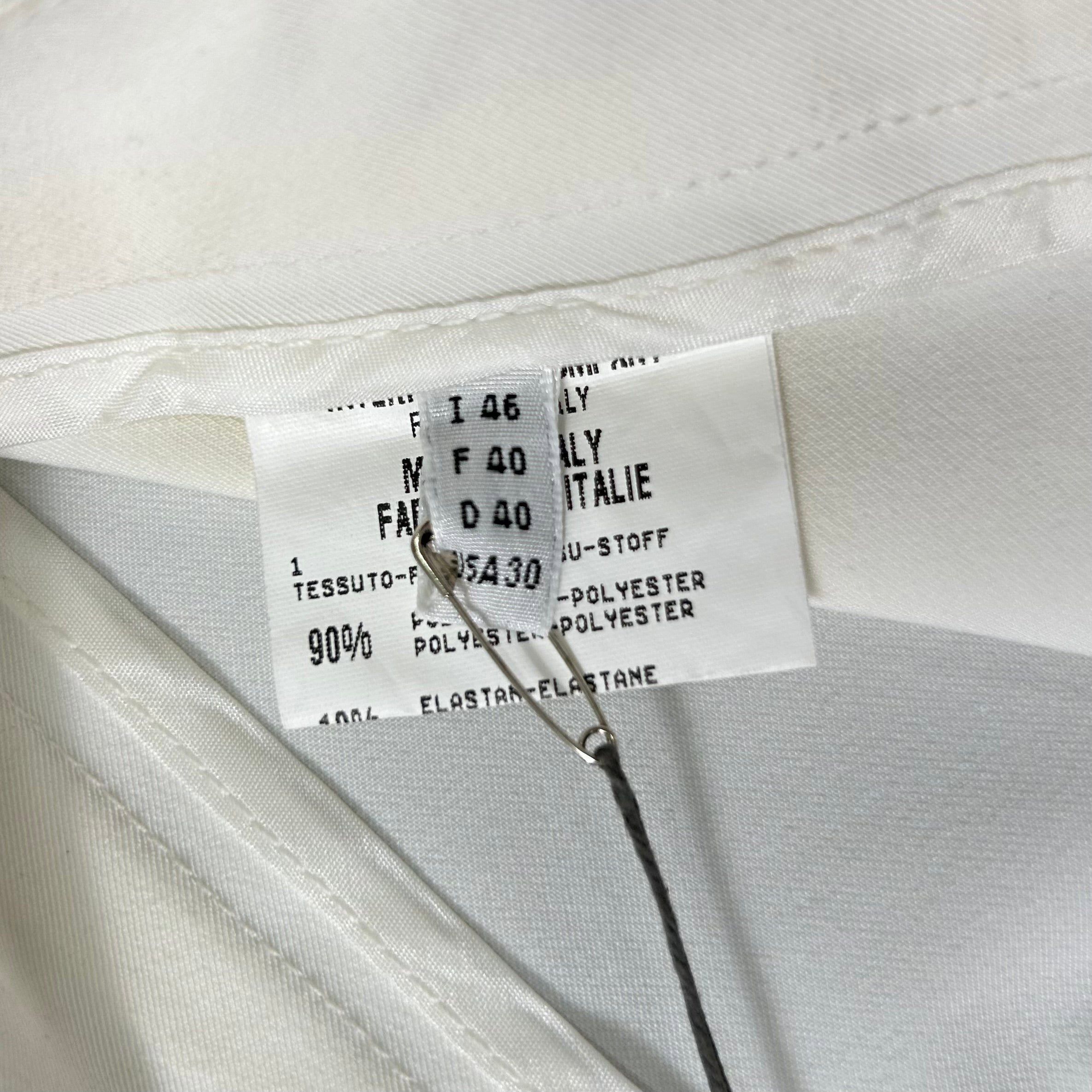 Marithe + Francois Girbaud Marithé + François Girbaud White Straight Leg Pants Size 27" / US 4 / IT 40 - 9 Thumbnail