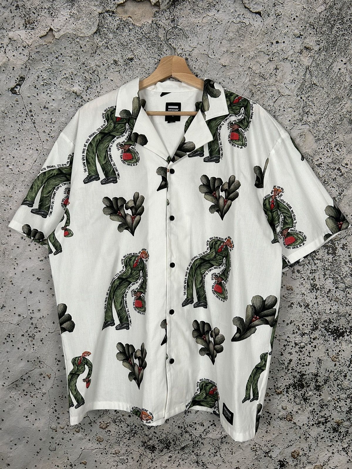 Vintage Vintage Crazy Hawaiian Shirt Avant-garde Alternative Hype Size US L / EU 52-54 / 3 - 1 Thumbnail
