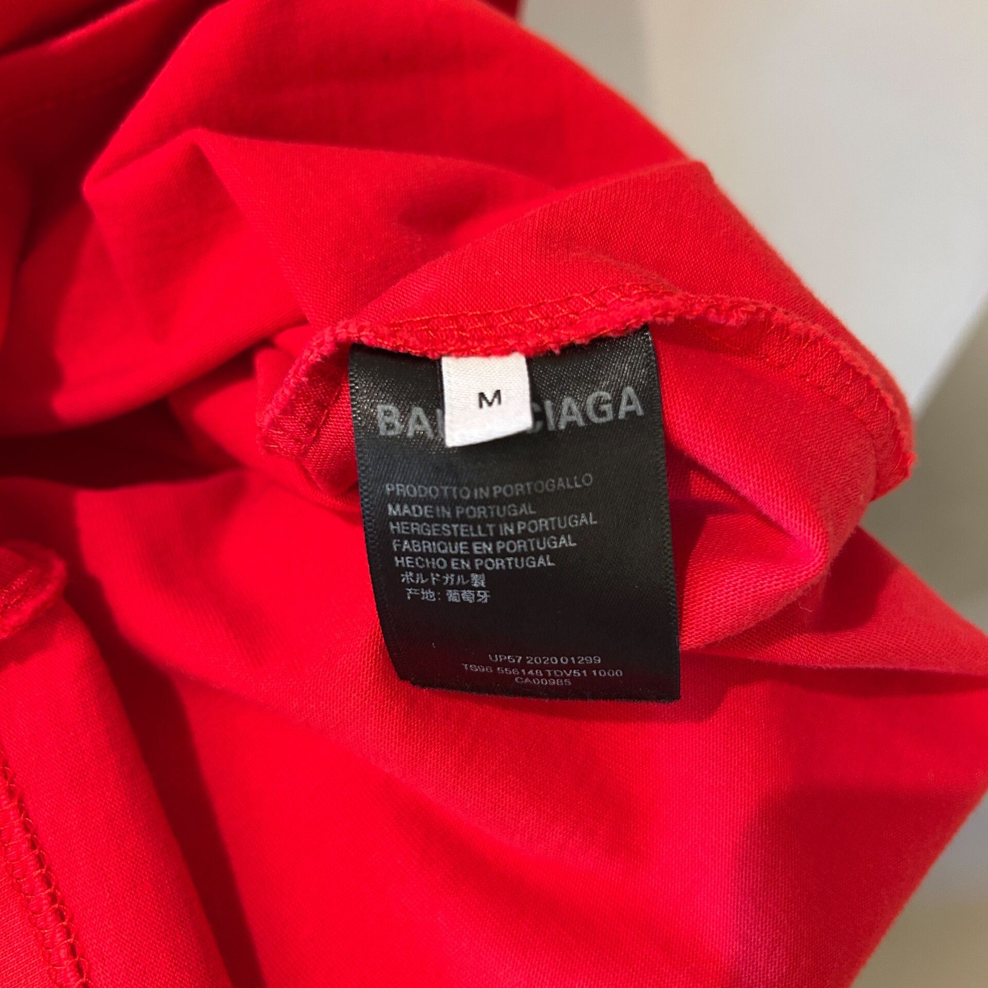Balenciaga balenciaga red logo short sleeve t-shirt Size US M / EU 48-50 / 2 - 7 Thumbnail
