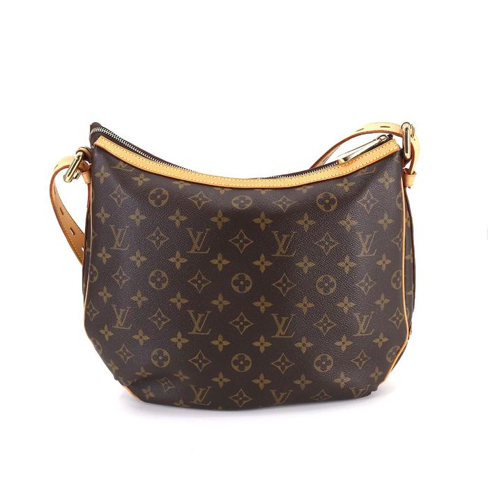 Louis+Vuitton+Tulum+Shoulder+Bag+GM+Brown+Canvas+Monogram for sale online