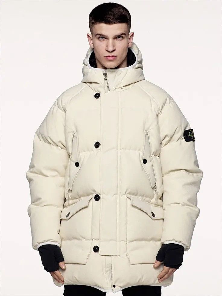 Stone Island 🔥 Archive Stone Island Polypropylene Tela Down Parka Jacket Size US XL / EU 56 / 4 - 18 Thumbnail