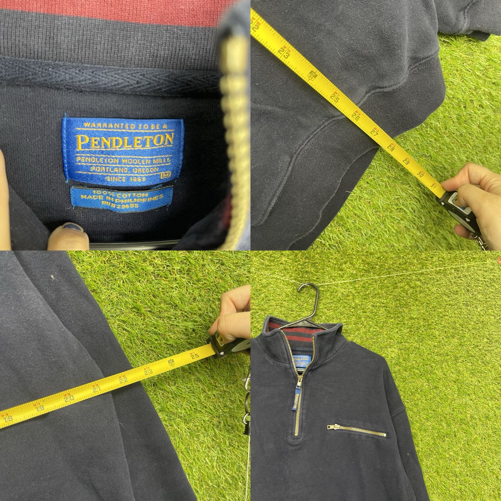 Pendleton Pendleton Sweater Mens Medium 1/4 Zip Blue Pullover Long Sleeve Work Comfort Size US M / EU 48-50 / 2 - 8 Thumbnail