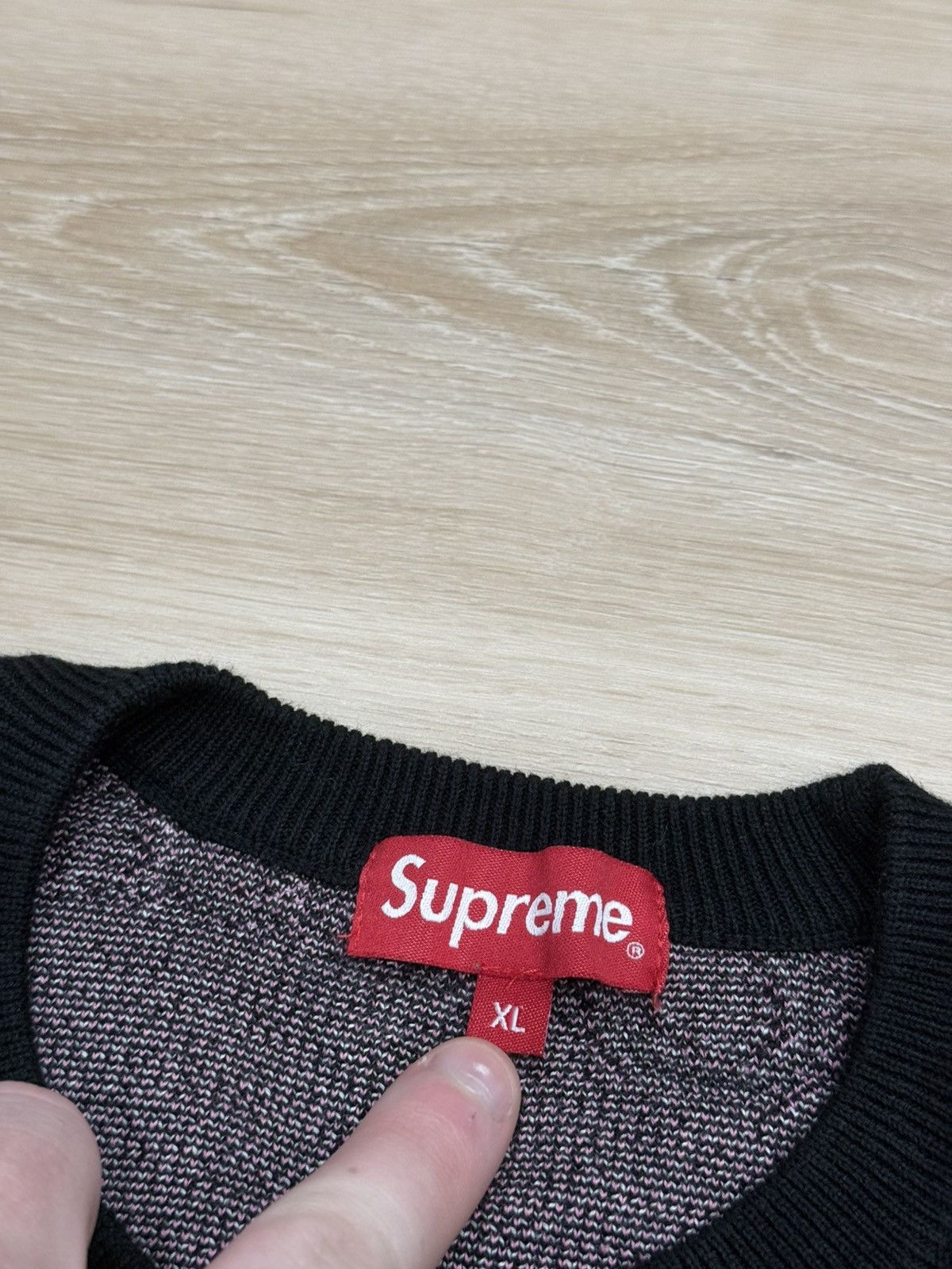 Supreme Supreme 2013 Hate Knit Sweater Size US XL / EU 56 / 4 - 6 Thumbnail