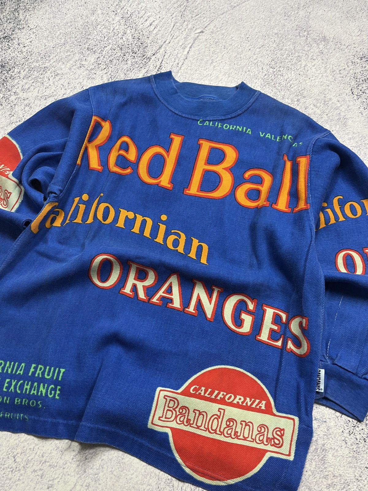 Vintage Crazy Vintage 90’s Red Ball Californian Oranges Sweatshirt Size US S / EU 44-46 / 1 - 6 Thumbnail