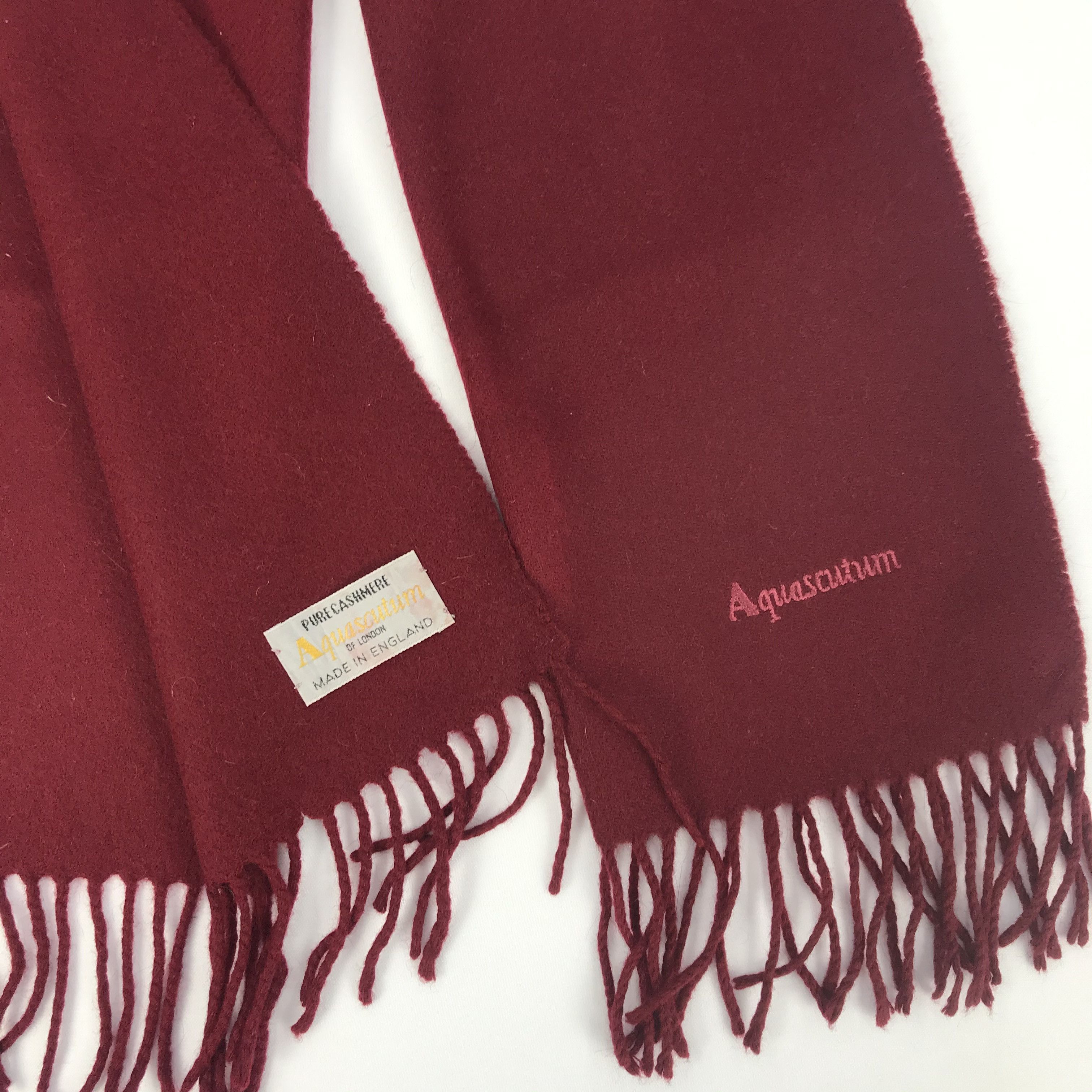 Aquascutum Vintage Aquascutum Scarf Muffler Wool Cashmere Scarves Size ONE SIZE - 4 Thumbnail