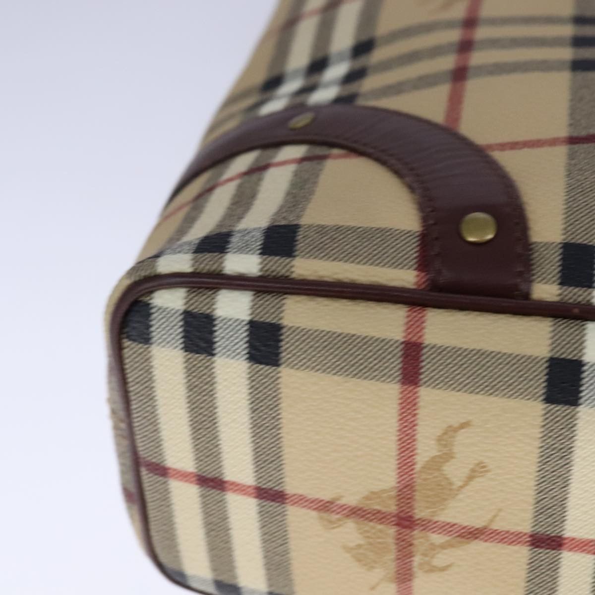 Burberry Burberry Nova Check Tote Bag Pvc Leather Beige Size ONE SIZE - 16 Thumbnail