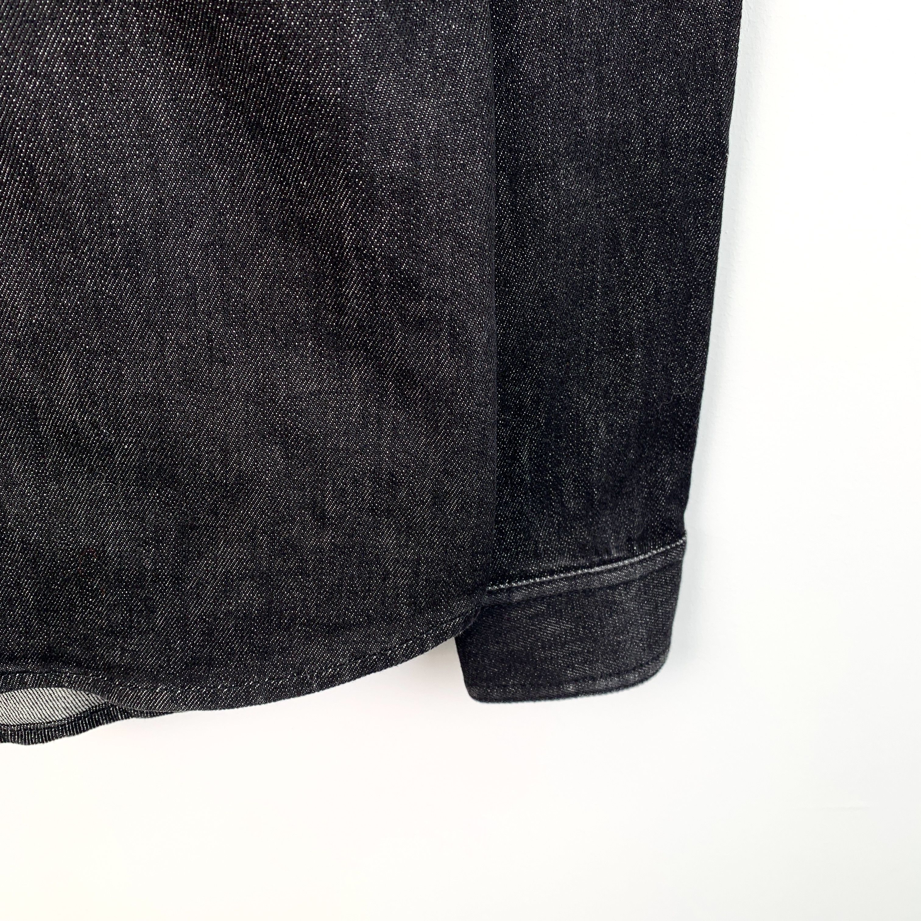 Dior CM0266 Dior Two-Tone Denim Shirt Black & Dark Blue Cotton-Bl Size US S / EU 44-46 / 1 - 4 Thumbnail