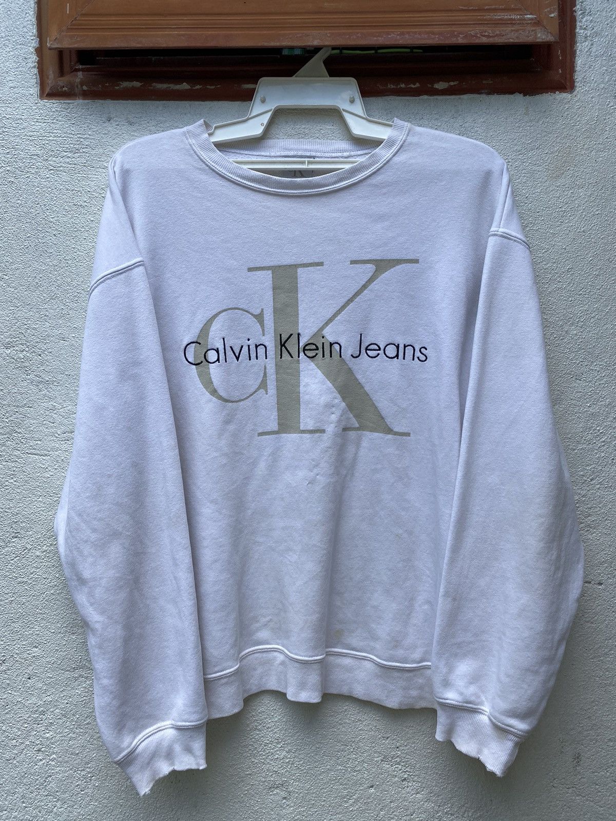 Calvin Klein × Vintage Vintage 90s Calvin Klein Jeans Sweatshirt Size US L / EU 52-54 / 3 - 1 Thumbnail