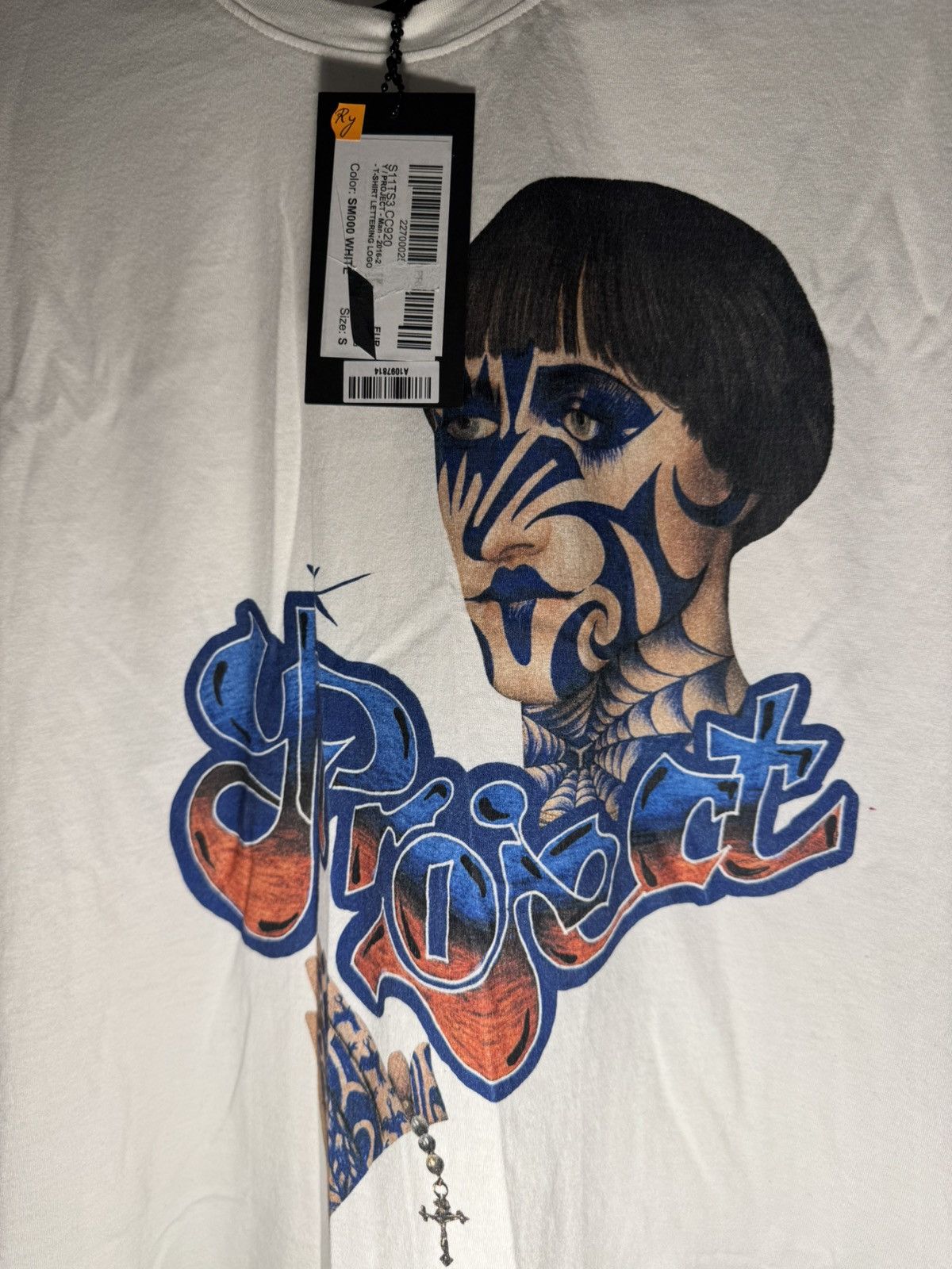 Y/Project Y/Project T Shirt Tattoo Face Graffiti 2016 S/M New Size US M / EU 48-50 / 2 - 2 Thumbnail