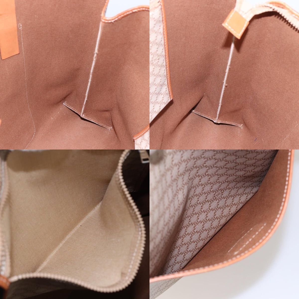 Celine CELINE Macadam Canvas Tote Bag Pvc Beige Gold Size ONE SIZE - 12 Thumbnail