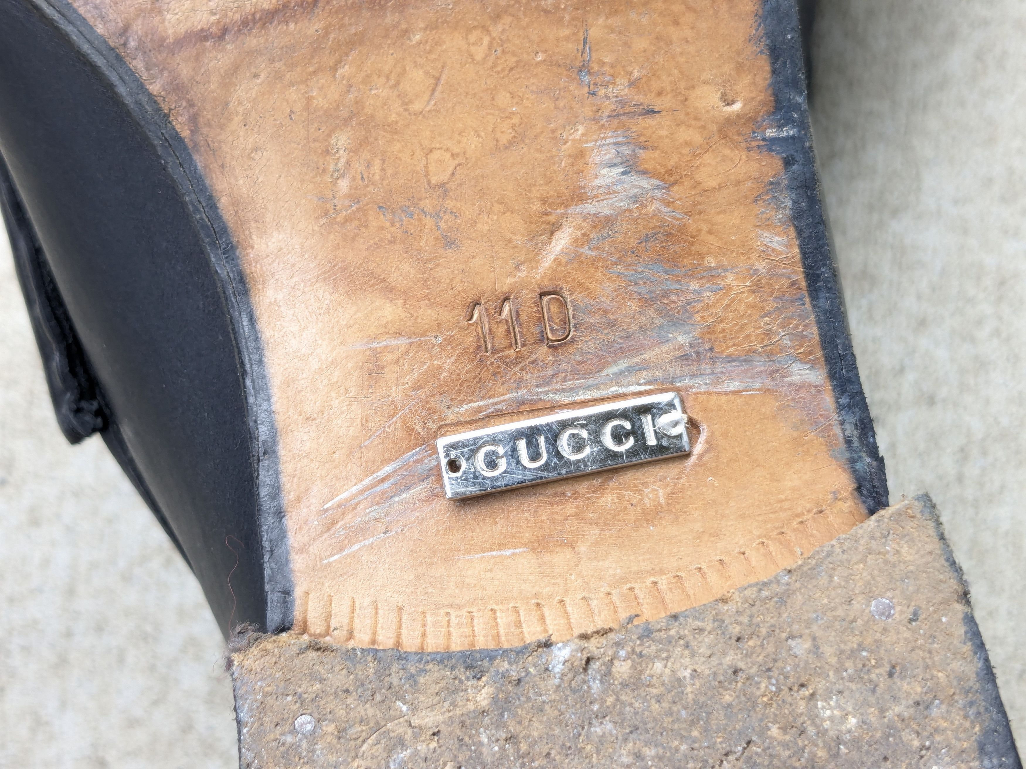 Gucci × Tom Ford Gucci Horsebit Loafers Black Leather 11 D Snaffle Slip On Size US 11 / EU 44 - 16 Thumbnail