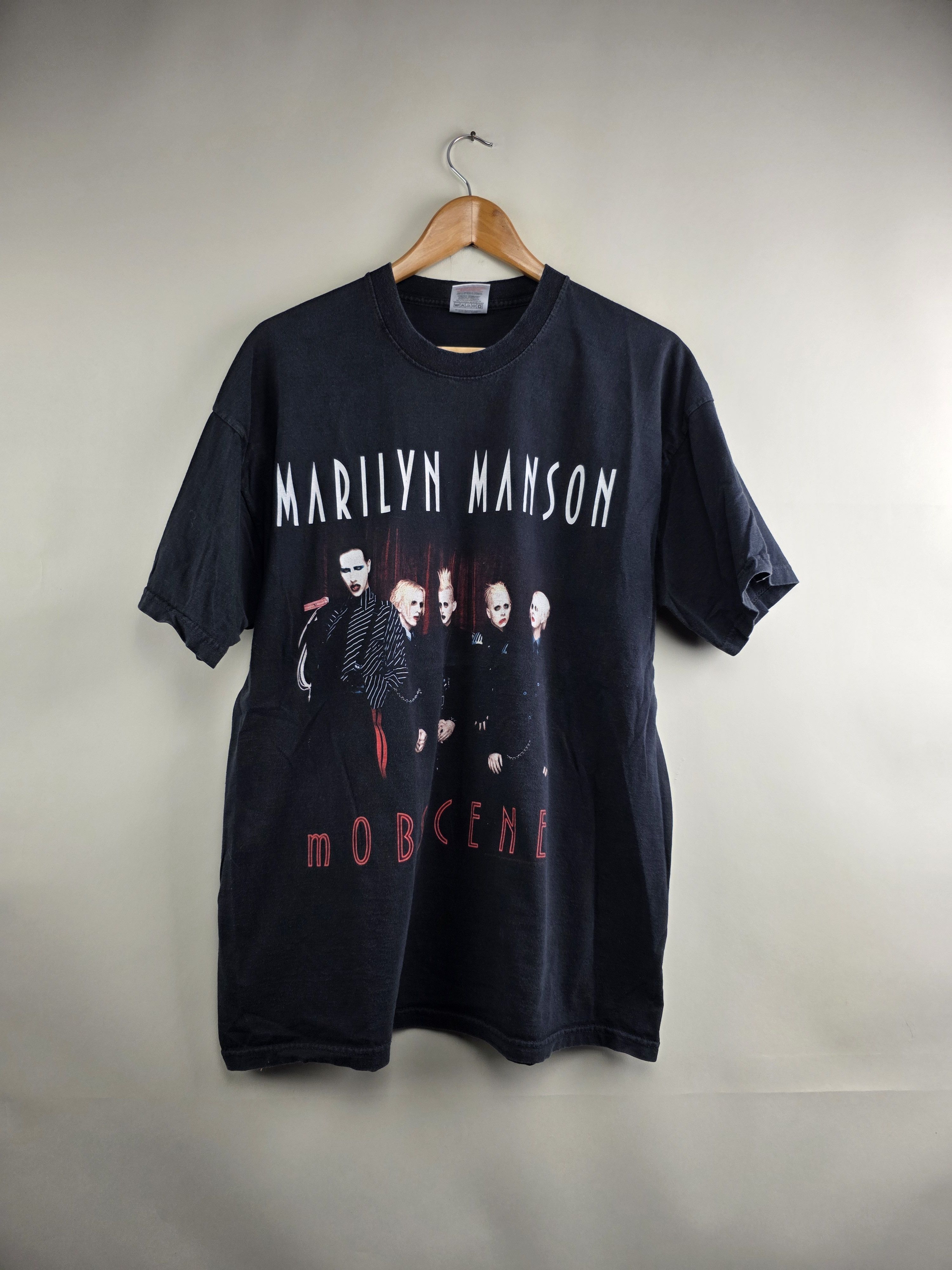 Band Tees × Marilyn Manson × Vintage 2003 Marilyn Manson Mobscene XL 23" 29" Size US XL / EU 56 / 4 - 8 Thumbnail
