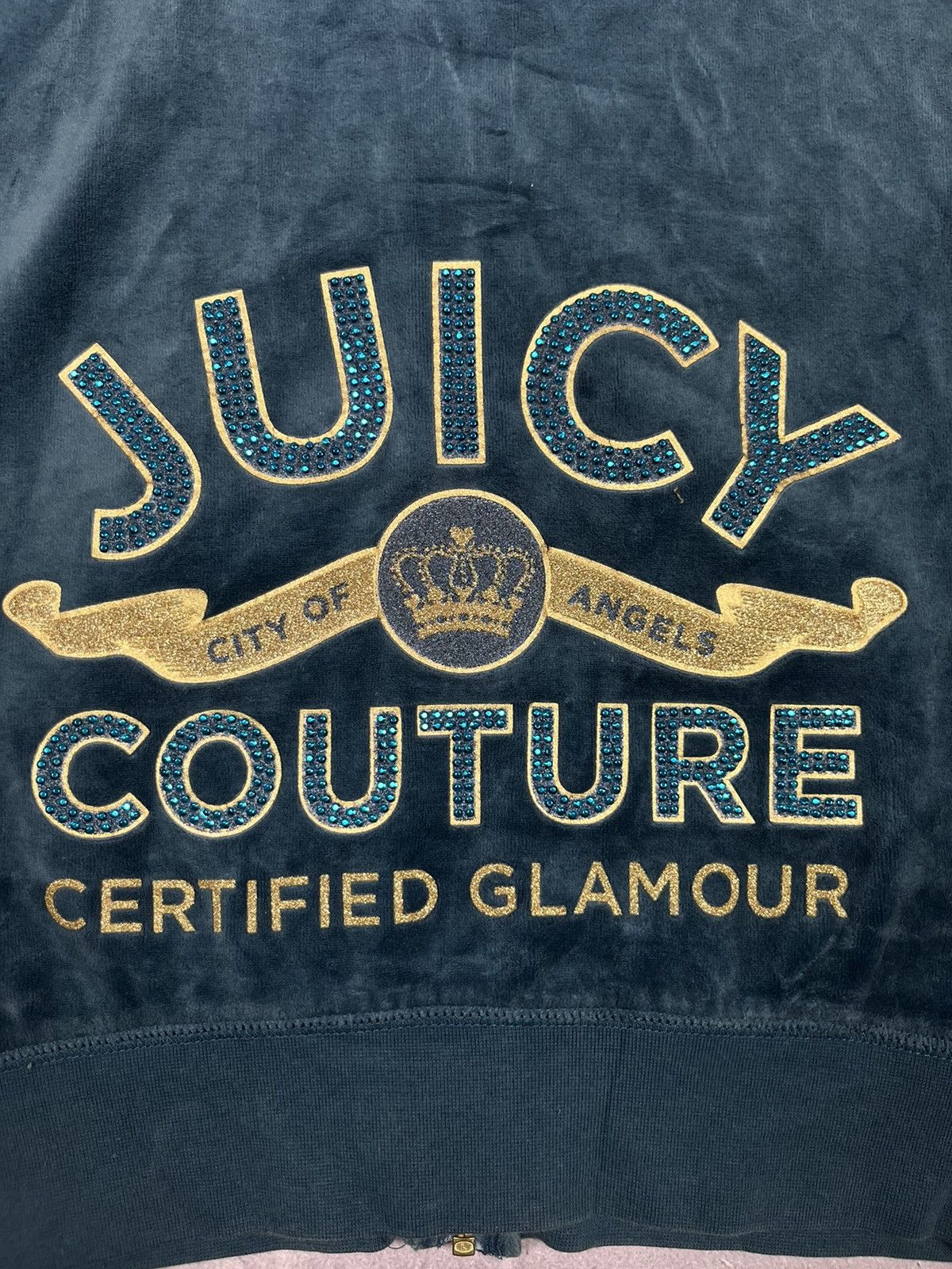 Juicy Couture Jeans Juicy Couture Zip Hoodie Green Big Logo On Back size M Size US M / EU 48-50 / 2 - 16 Thumbnail