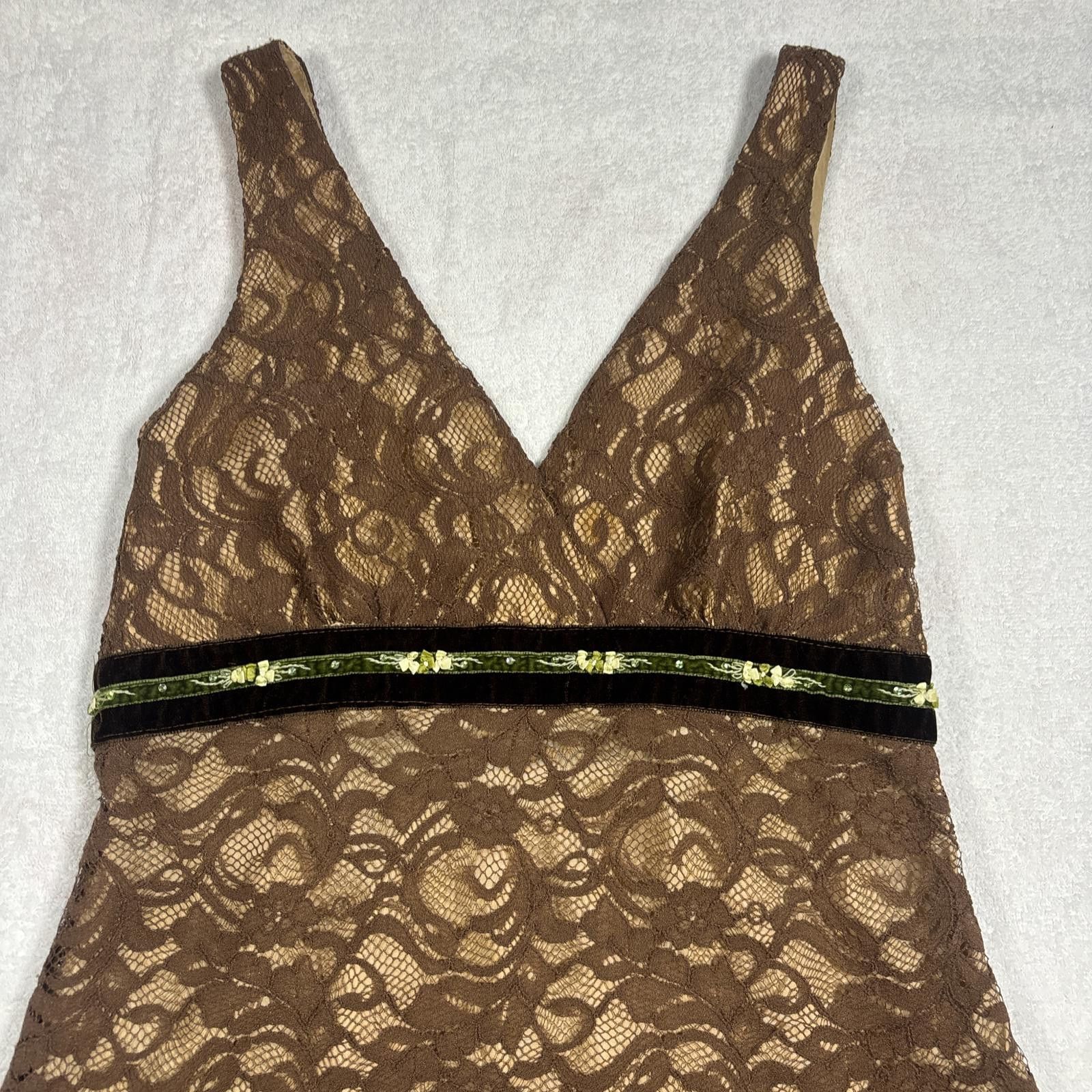 Rothco y2k brown lace fairy core top Size S / US 4 / IT 40 - 3 Thumbnail