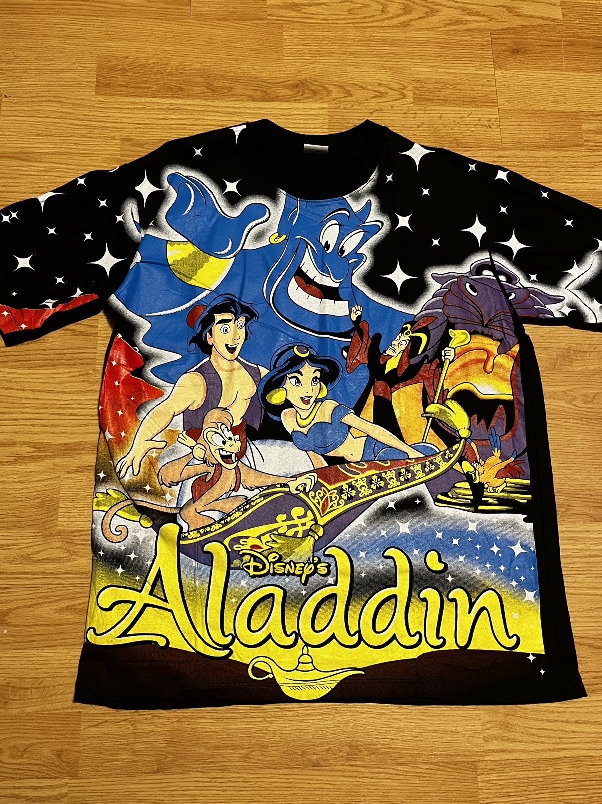 image of Xl Street Couture Aladdin Tee (Front Aop Tee) in Black, Men's