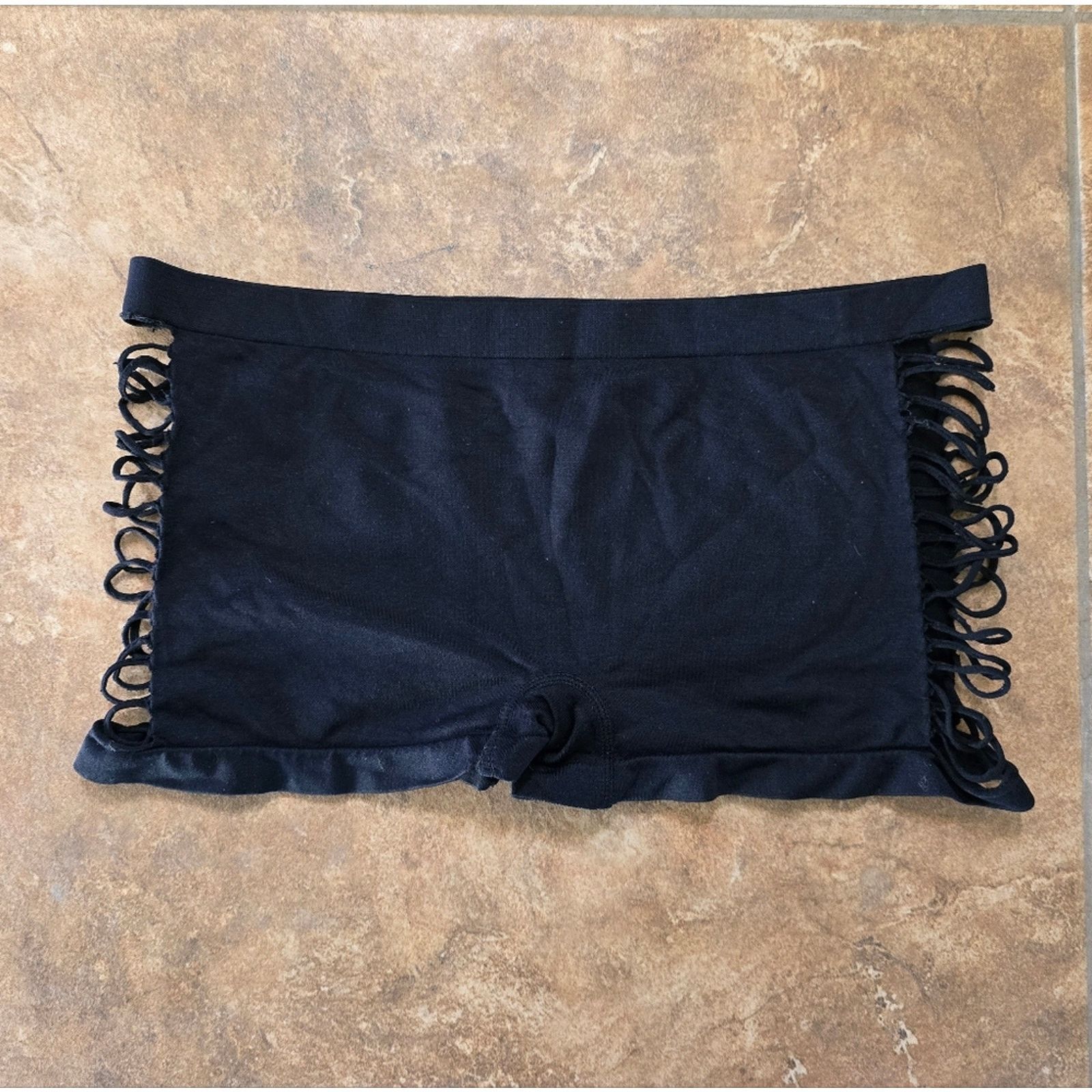 XOXO Black | XOXO | Side Slit Seamless Boyshort Size ONE SIZE - 2 Thumbnail