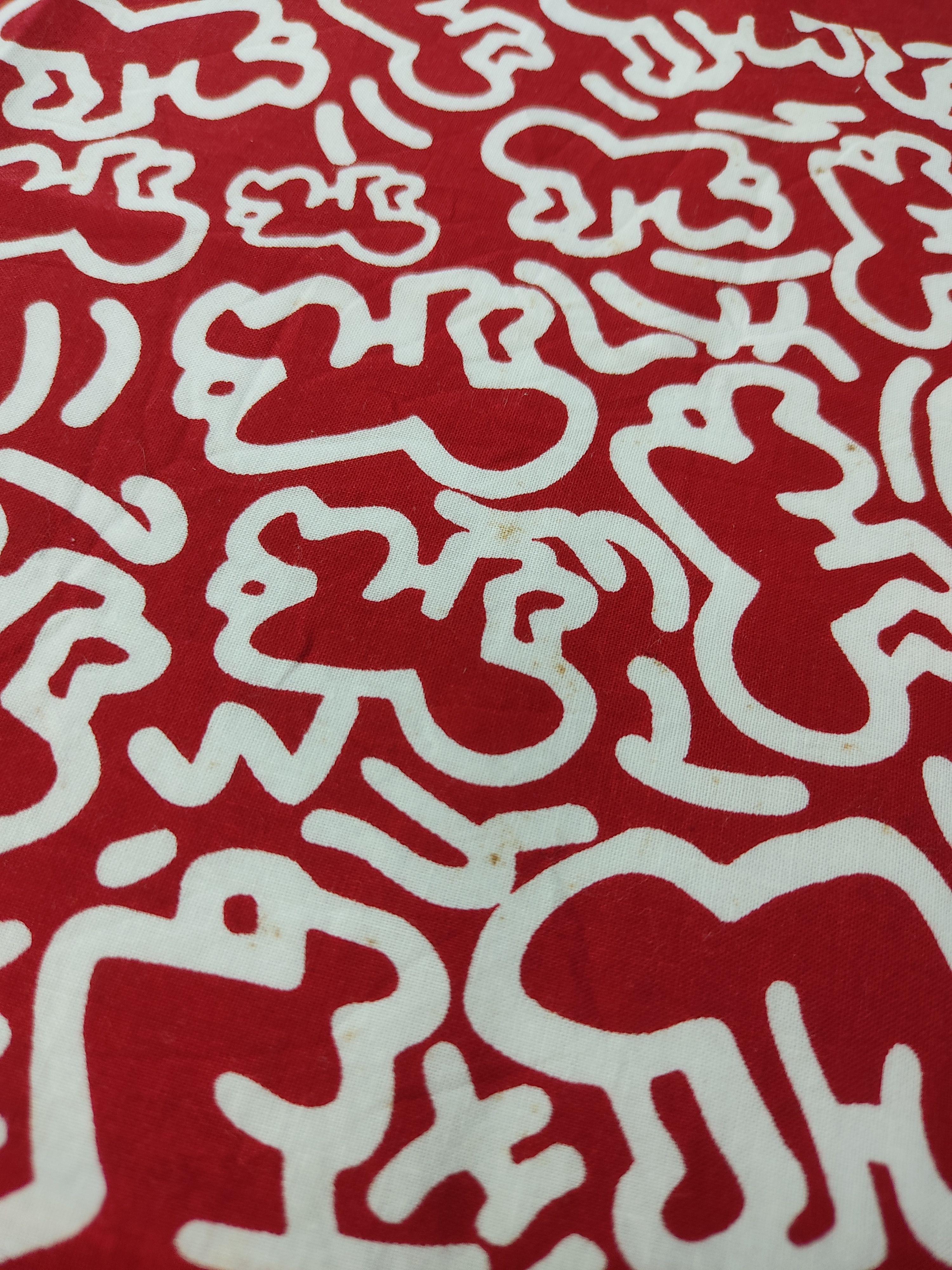 Keith Haring Vintage Keith Haring Bandana / Handkerchief Size ONE SIZE - 6 Thumbnail