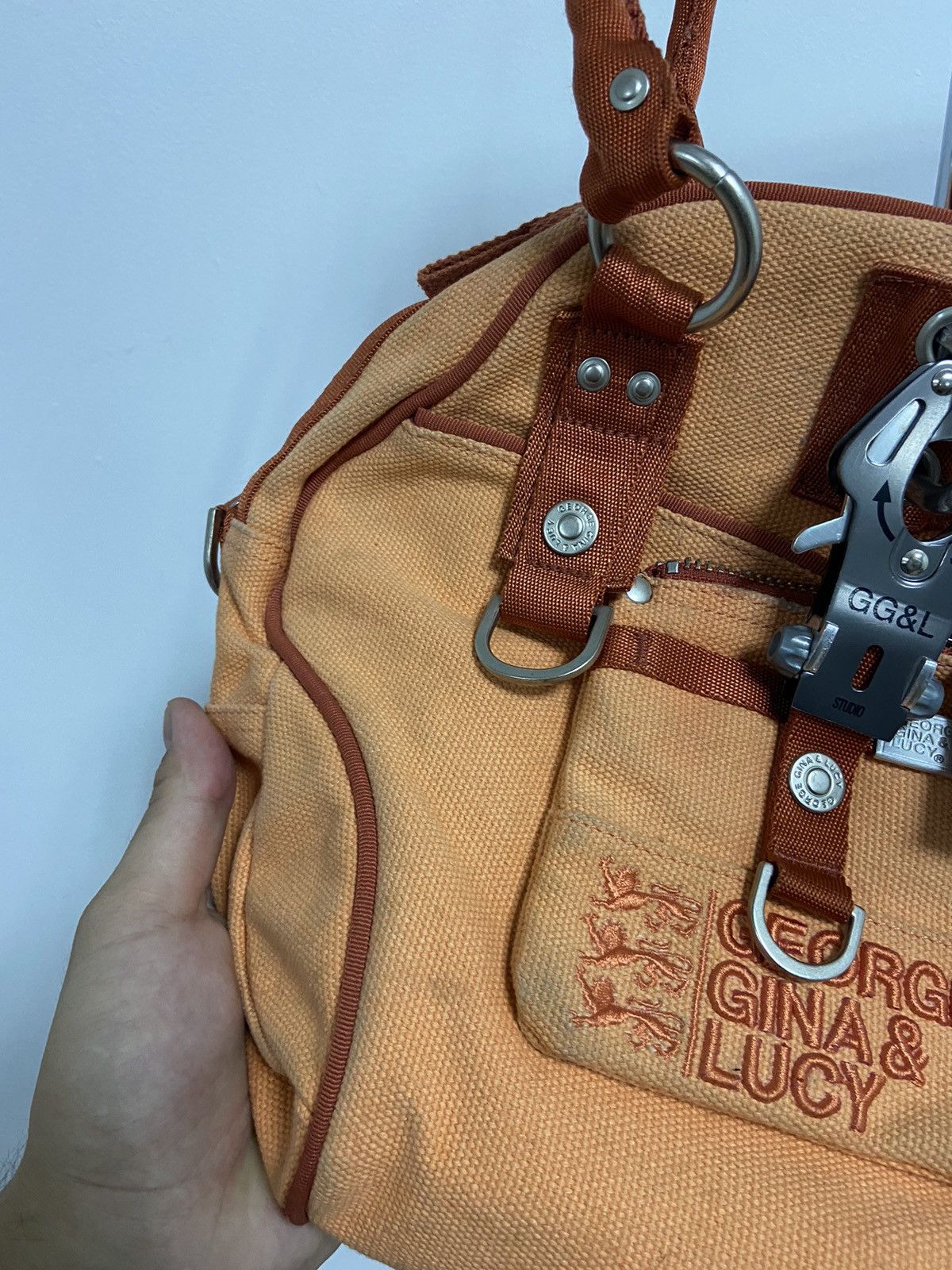 Japanese Brand × Vintage George Gina Lucy Moxestripe ALYX Style Vintage Bag Carabiner Size ONE SIZE - 8 Thumbnail