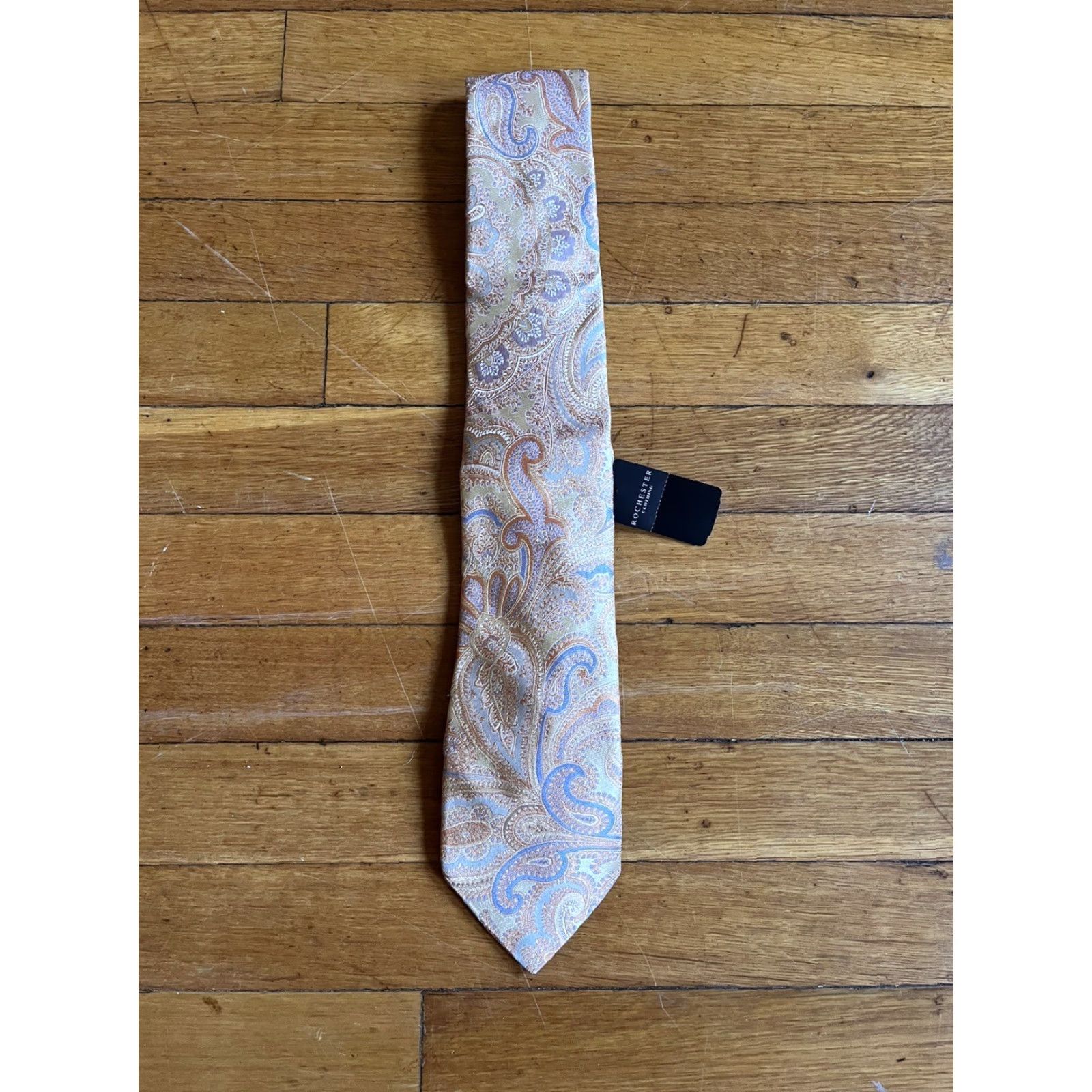 Ike Behar Ike Behar Tie Men’s Extra Long Yellow Paisley Size ONE SIZE - 2 Thumbnail