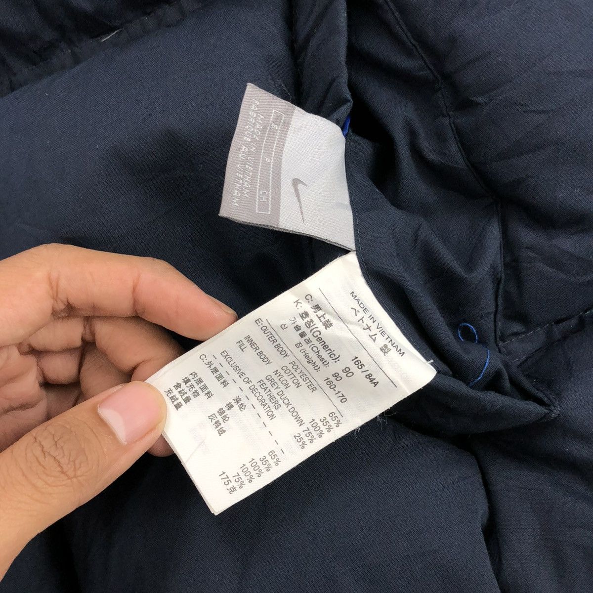Nike Vintage Nike Swoosh Logo Reversible Puffer Down Jacket Size US M / EU 48-50 / 2 - 9 Thumbnail