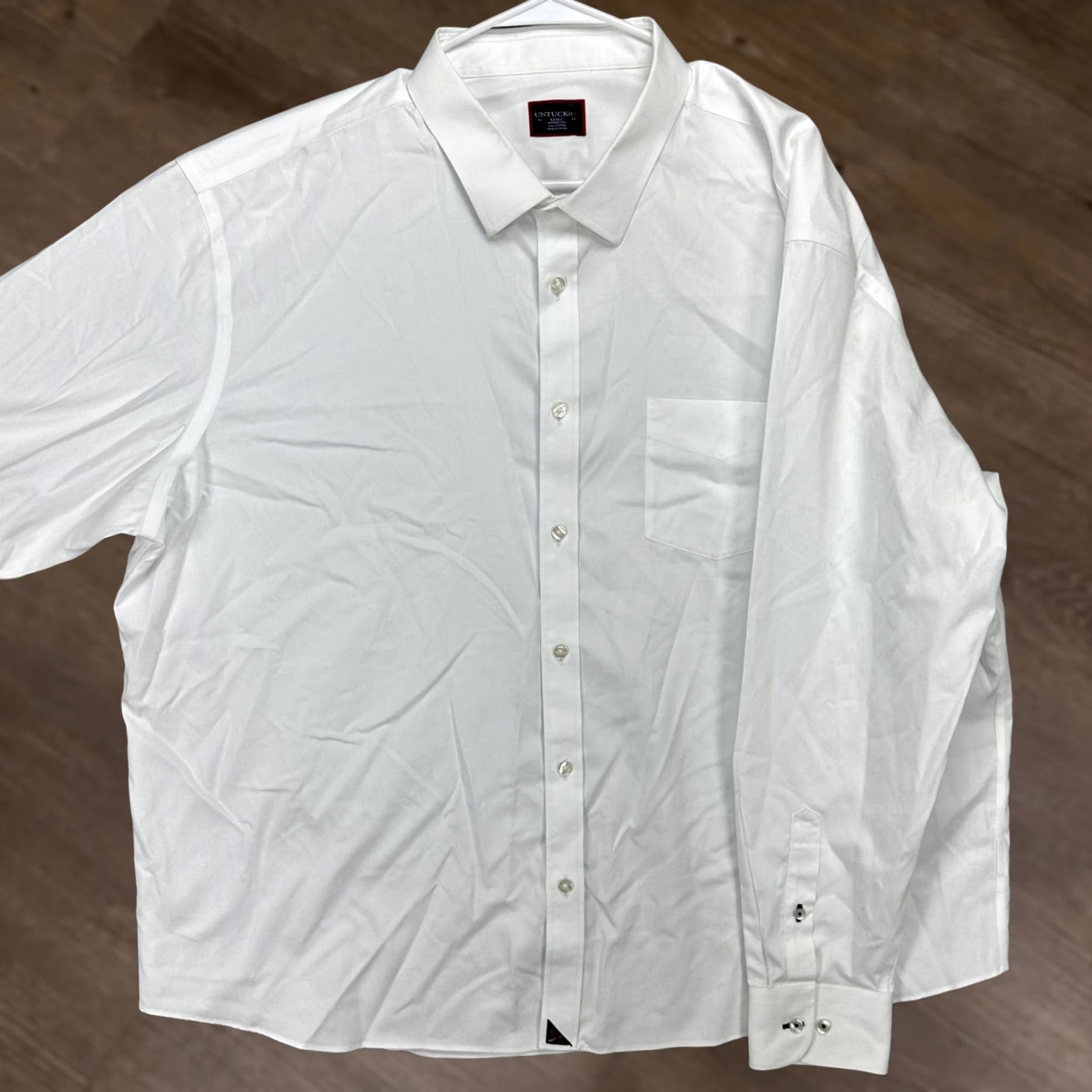 UNTUCKit St. Louis Cardinals UNTUCKit Shirt Adult 3XLC White Long Sleeve Pocket Mens Size 48R - 1 Thumbnail