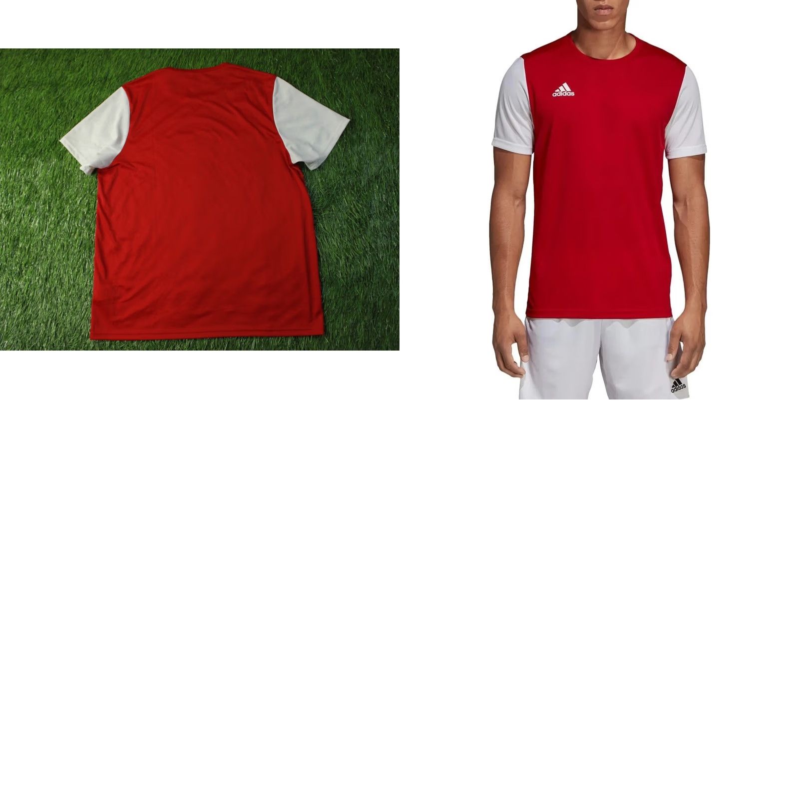 Adidas ADIDAS PERFORMANCE FOOTBALL SHIRT XL Red and White Estro 2019 Mens T-Shirt Size US XL / EU 56 / 4 - 8 Thumbnail