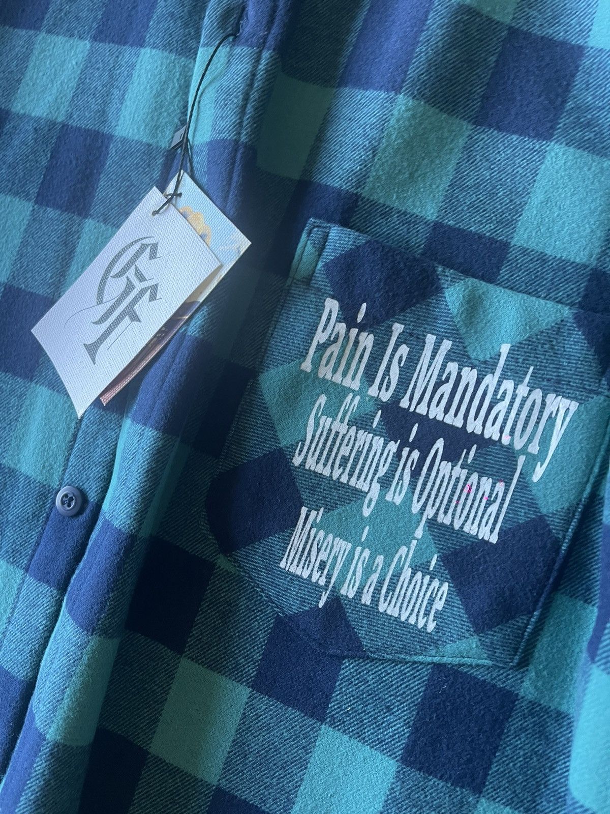 Nomad Graceful Faith Fashions Statement Plaid Green Nomad Shirt Size US L / EU 52-54 / 3 - 3 Thumbnail