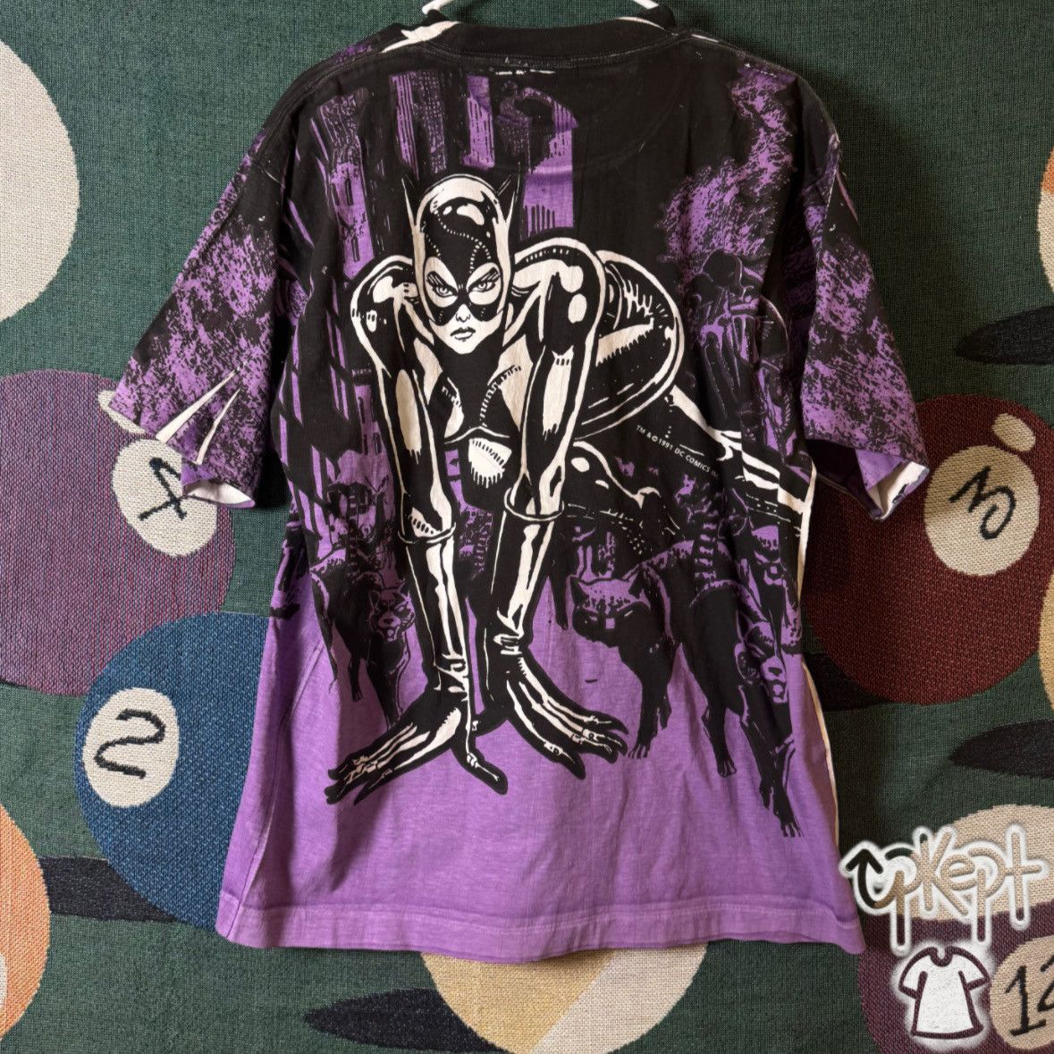 Vintage Vintage DC Comics Catwoman AOP 1991 Size US L / EU 52-54 / 3 - 2 Thumbnail