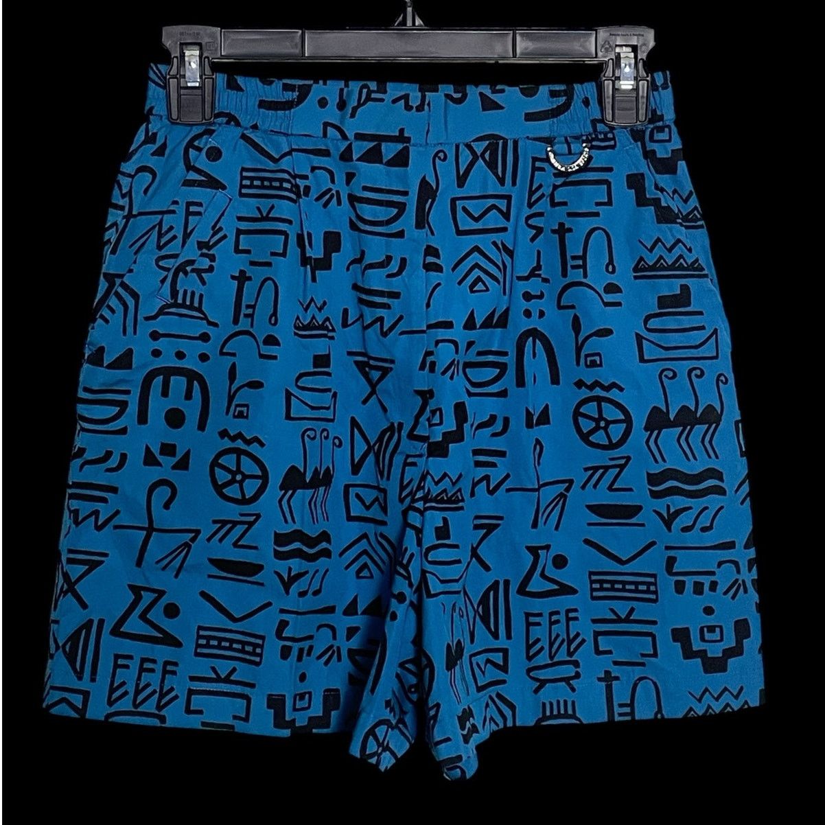 Dior Vintage Christian Dior Sports Blue Geometric Pattern Shorts Size 25" / US 0 / IT 36 - 1 Thumbnail
