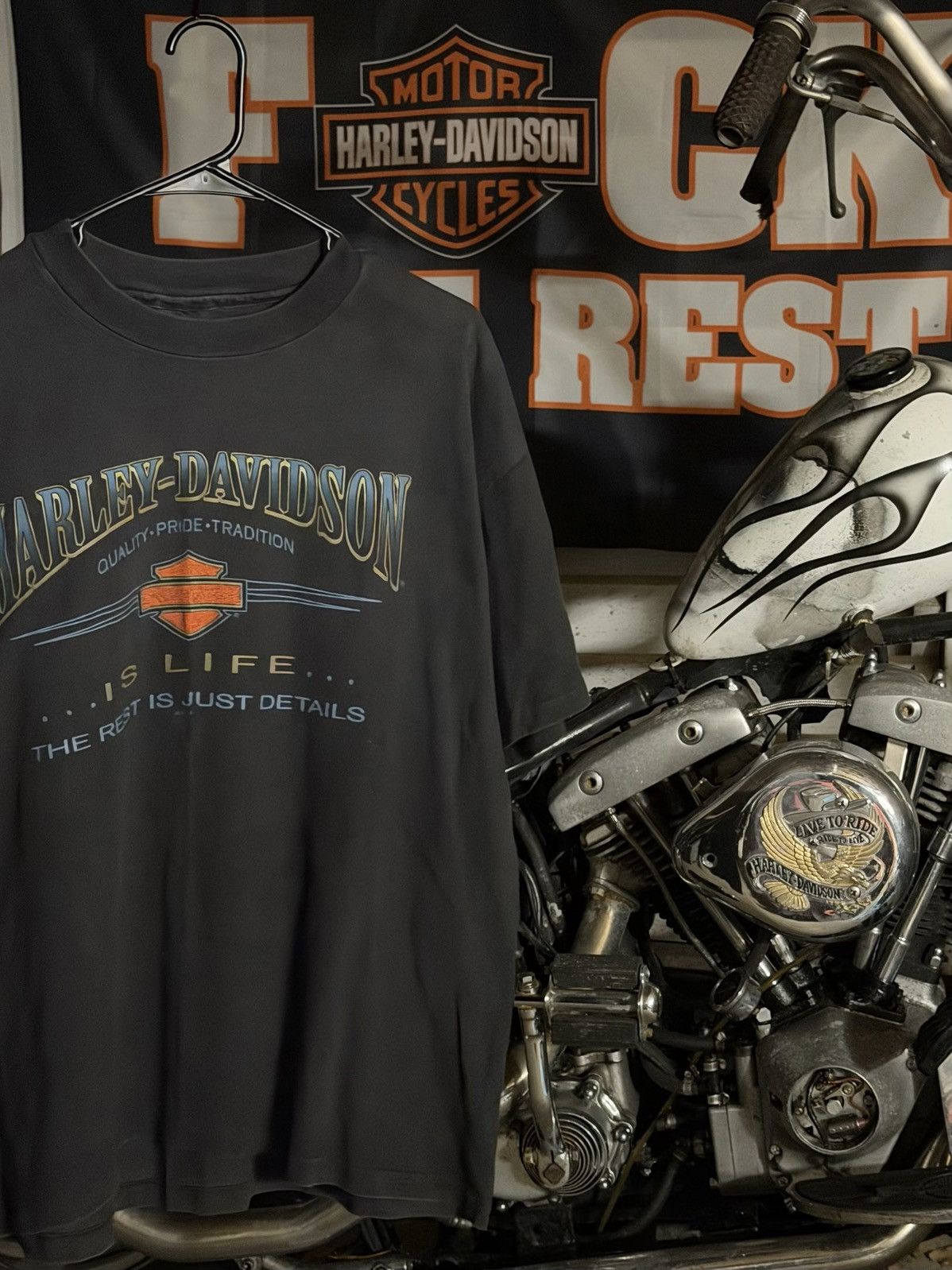 Harley Davidson Rare vintage Harley 90s splash tee Size US XL / EU 56 / 4 - 2 Thumbnail