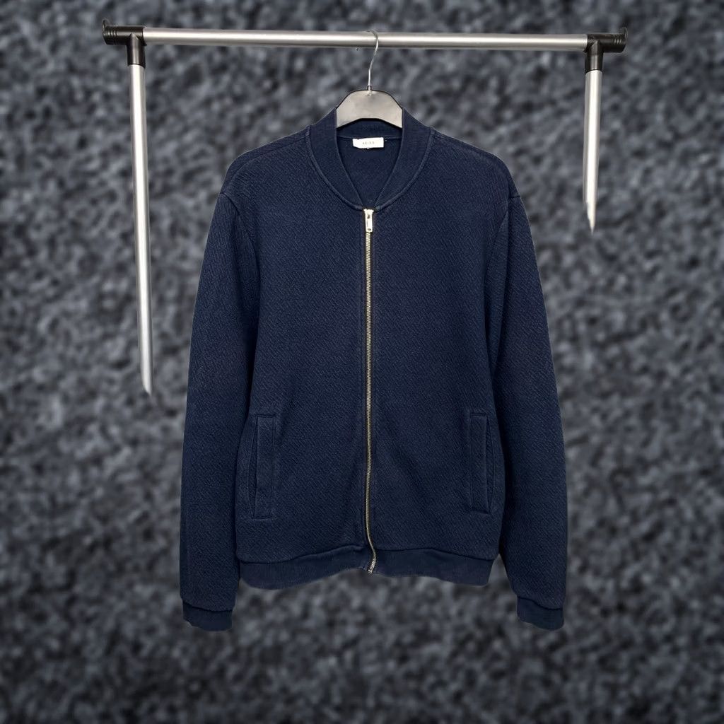 Reiss Reiss Jacket Bomber Mens Cotton Blue L Size US L / EU 52-54 / 3 - 1 Thumbnail