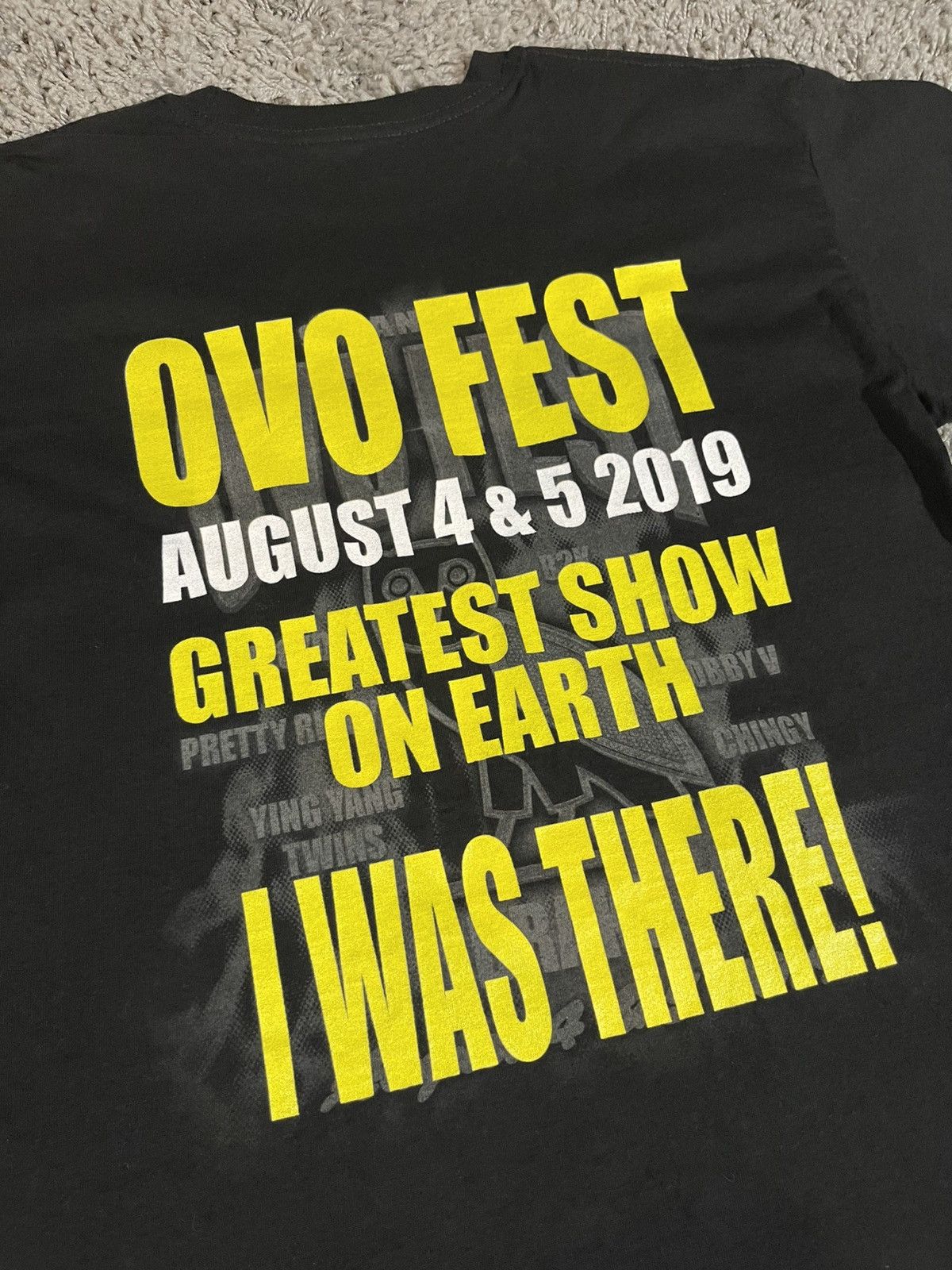 Drake 2019 OVO Drake 9th Tour Fest Exclusive Merch Owl Tee Size US M / EU 48-50 / 2 - 4 Thumbnail