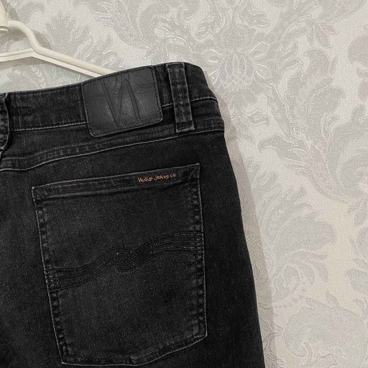 Nudie Jeans Nudie Jeans Grim Tim Black Denim Men’s Pants Size US 31 - 9 Thumbnail