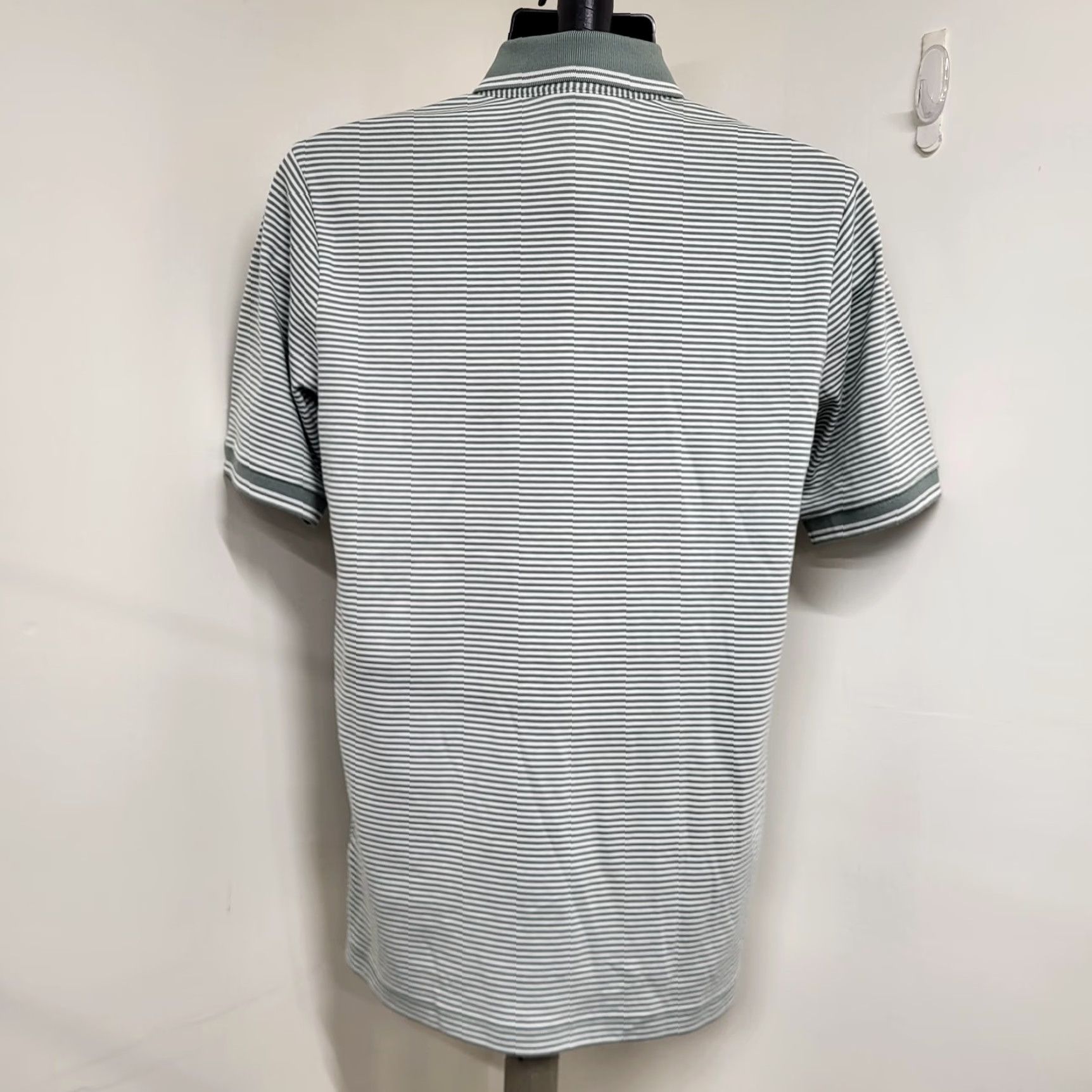 Lands' End Lands' End Polo Shirt Men S Green/White Stripe Short Sleeve Golf Shirt Mens S Polo Lands End Stripe Green White" Size US S / EU 44-46 / 1 - 7 Thumbnail