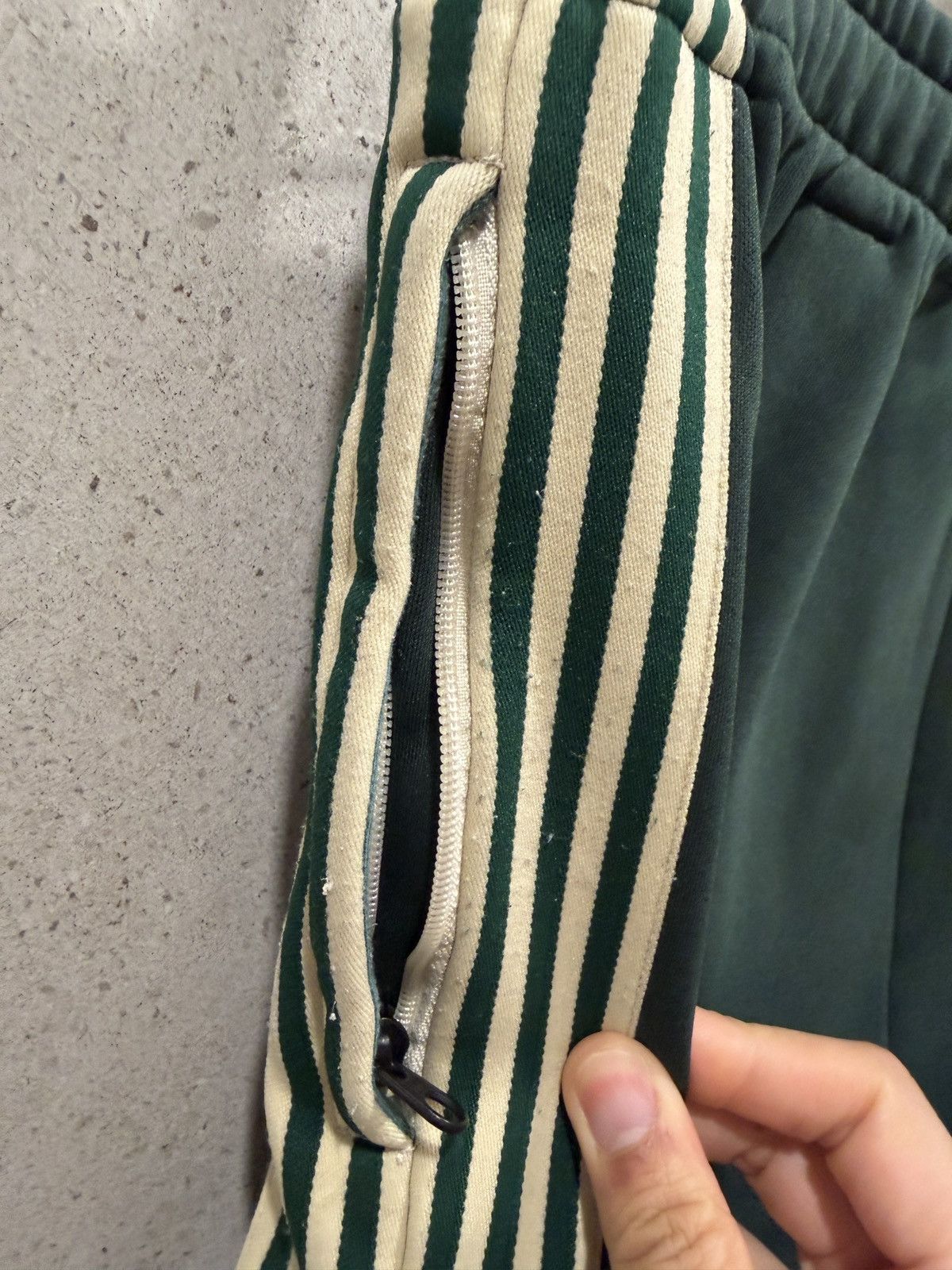 Kapital Kapital Smooth Jersey Stuntman Striped Flared Track Pants Size US 30 / EU 46 - 4 Thumbnail
