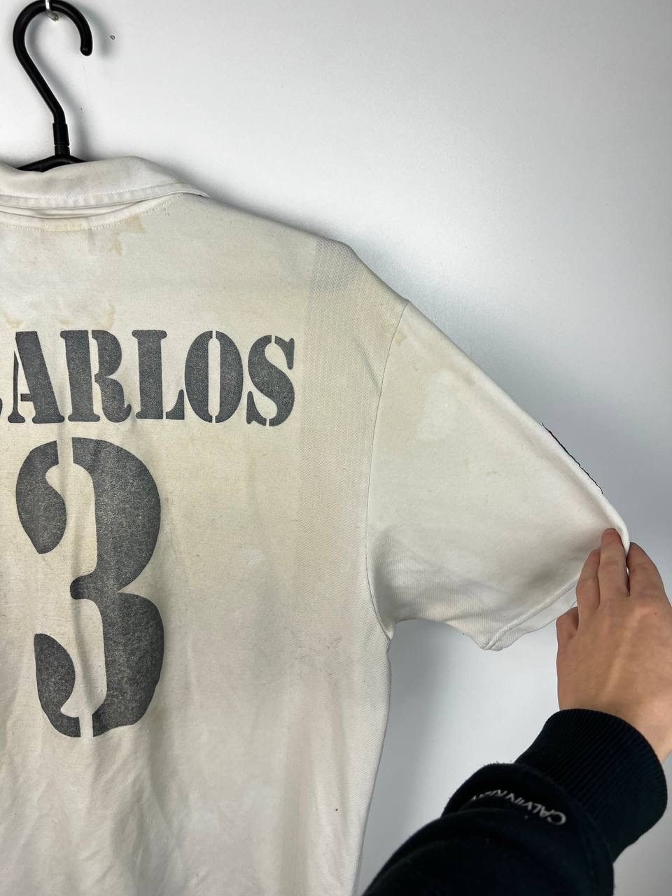 Adidas × Vintage Real Madrid Adidas Roberto Carlos90s jersey t-shirts size XL Size US XL / EU 56 / 4 - 14 Thumbnail